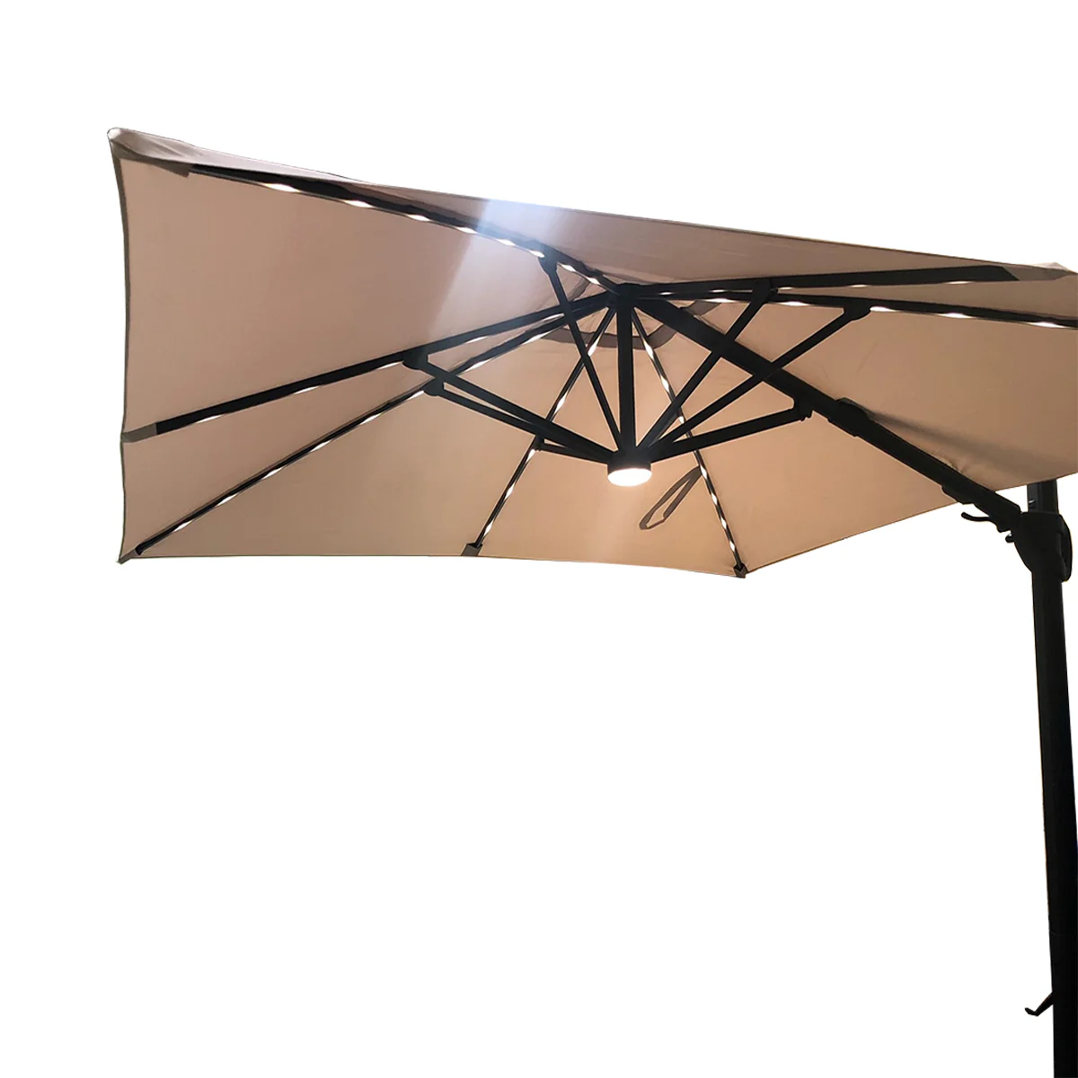 Garden Winds Replacement Canopy Top Cover Compatible with The 10ft Square Solar Umbrella - 1900783 - Riplock 500