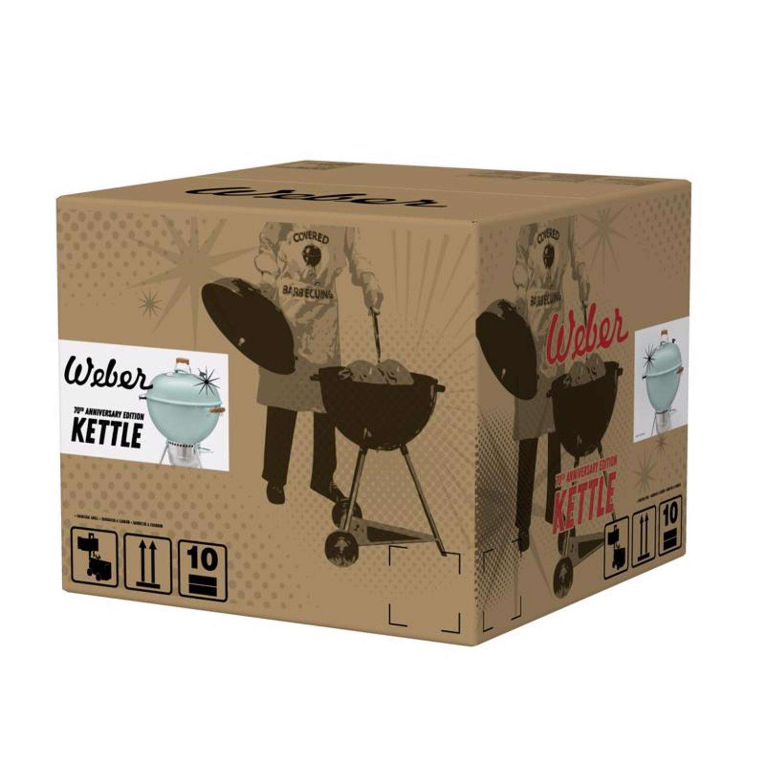 Barbecue au charbon de bois Weber 22 pouces Rock N Roll Bleu