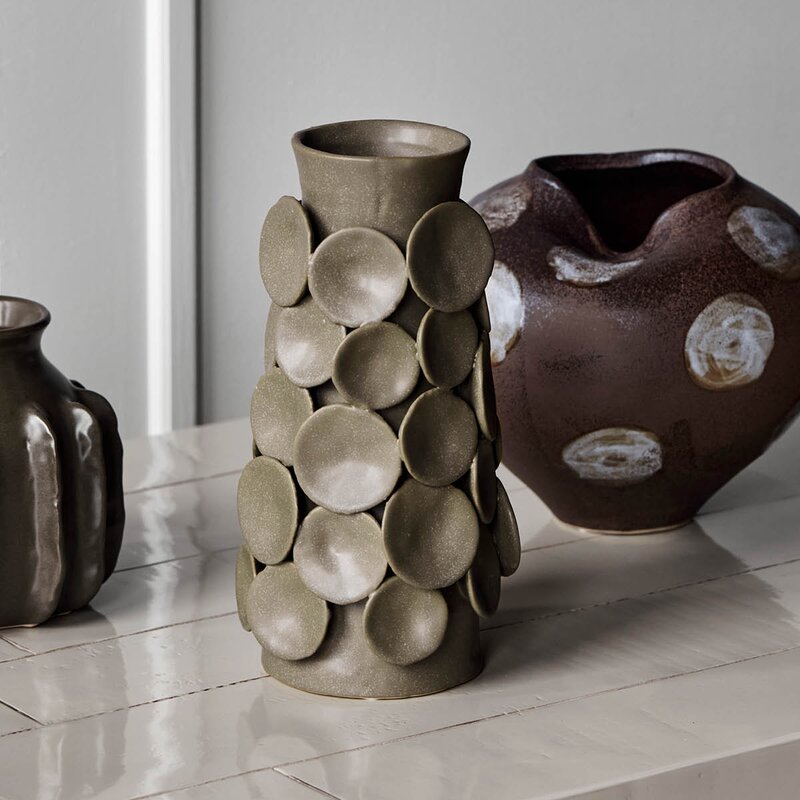 Vase Dot 26,5 cm khaki