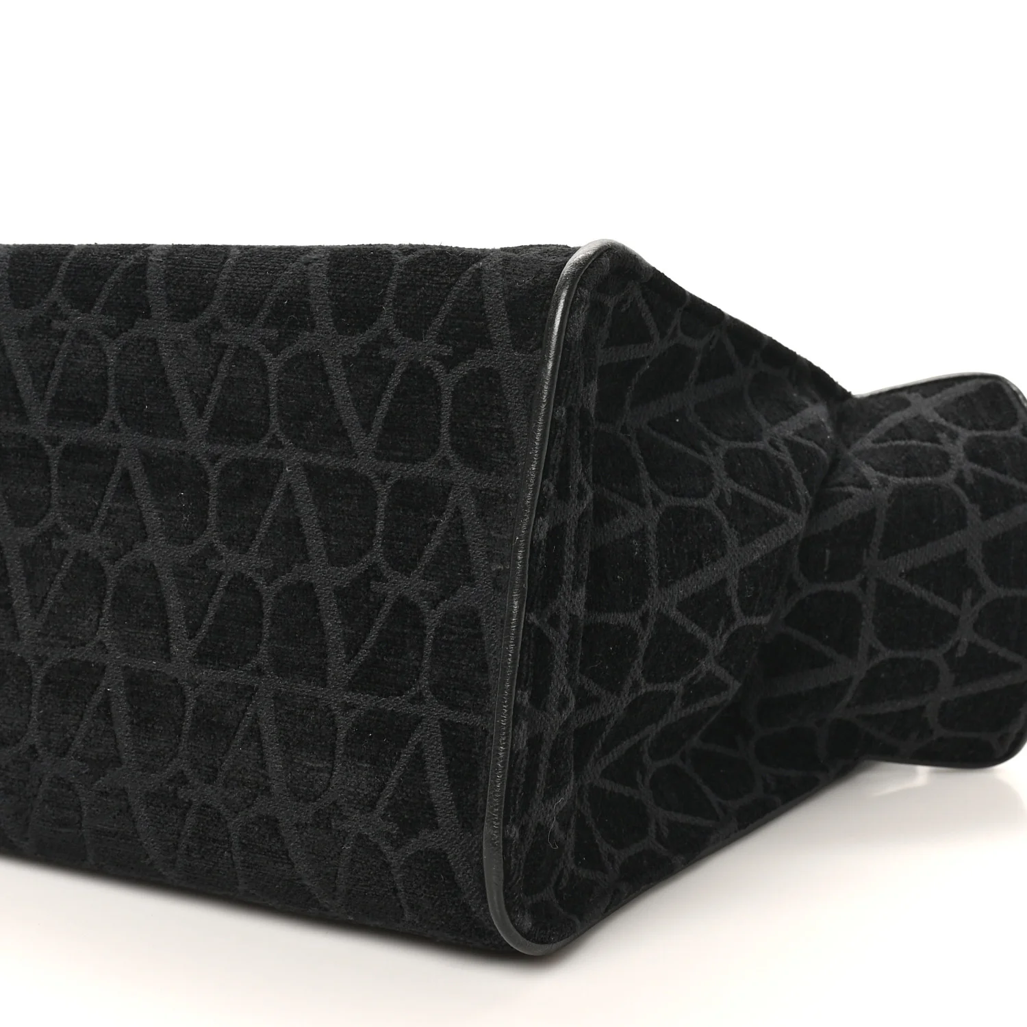 Toile Iconographe Goatskin Le Troisieme Shopping Bag Black