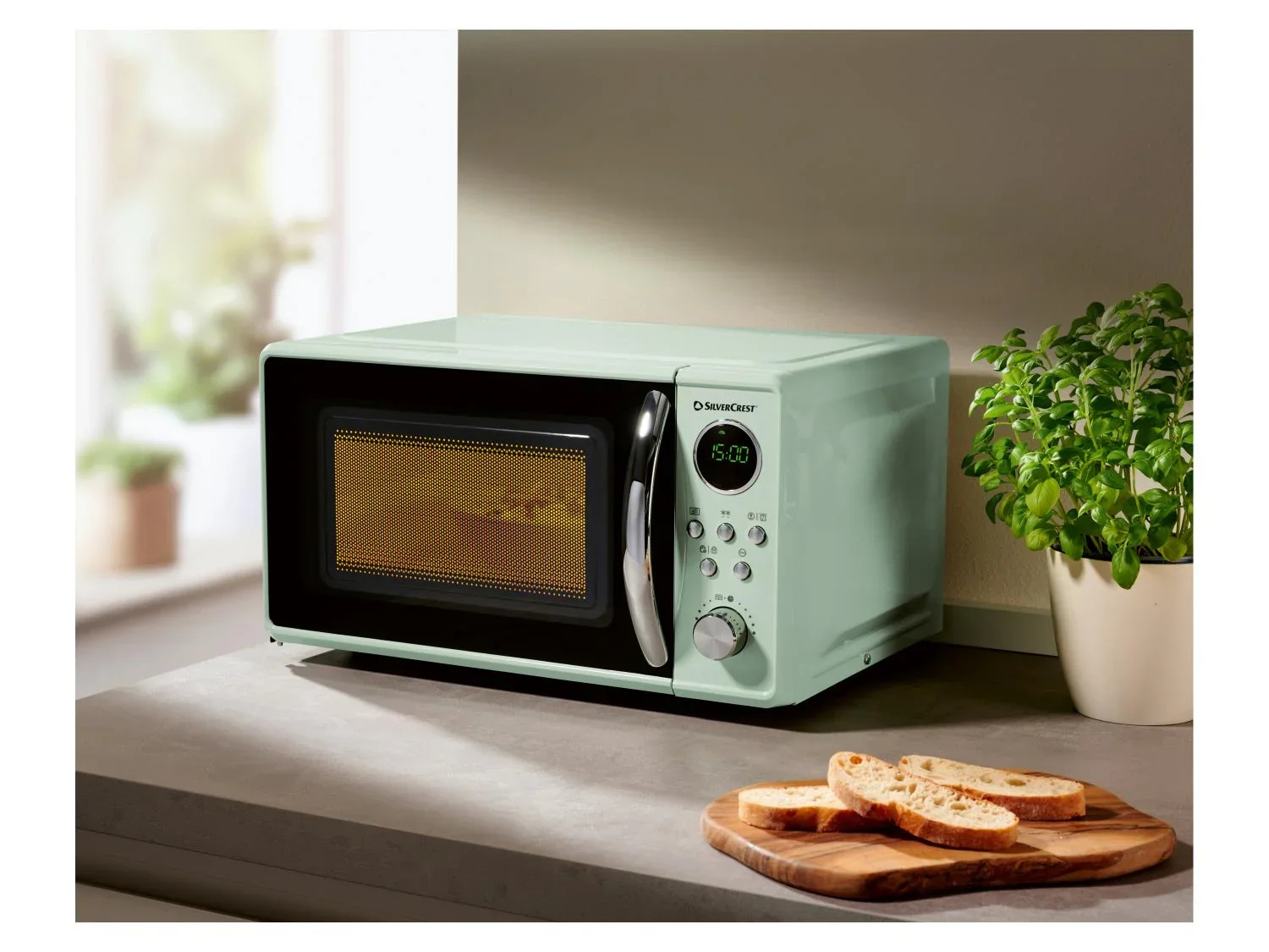 SILVERCREST Four  micro-ondes SMWC 700 D1, menthe