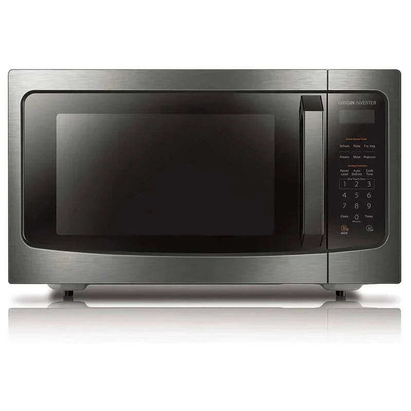 Air Fryer Combo 8-in-1 Countertop Microwave Oven, with Convection, Broil, Odor Removal Mode, 12.4" Position Memory Turntable, Child-Lock, 1.0 Cu.ft, Black Stainless Steel, ML2-EC10SA(BS)