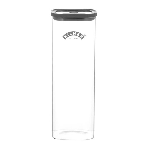 Fresh XL oppbevaringskrukke 2L glass/grå