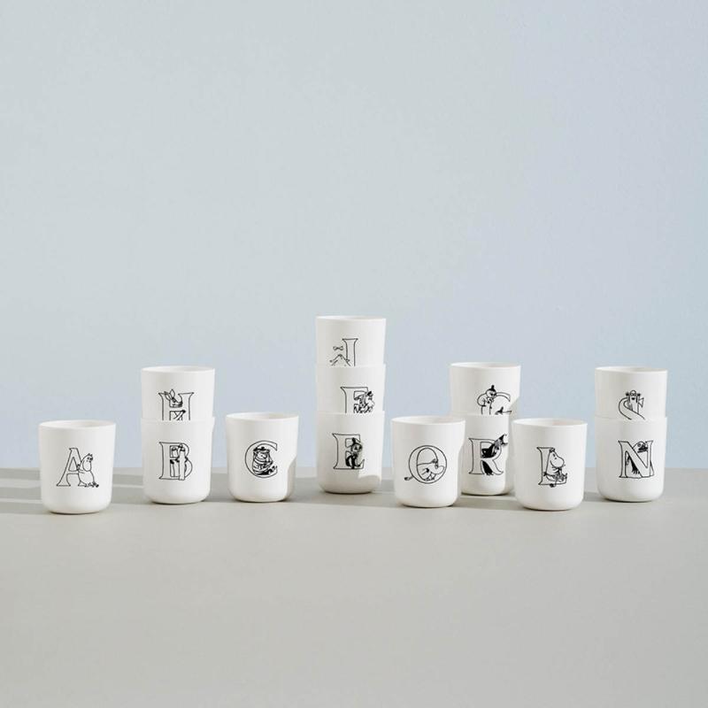 Moomin ABC krus H 20 cl hvit