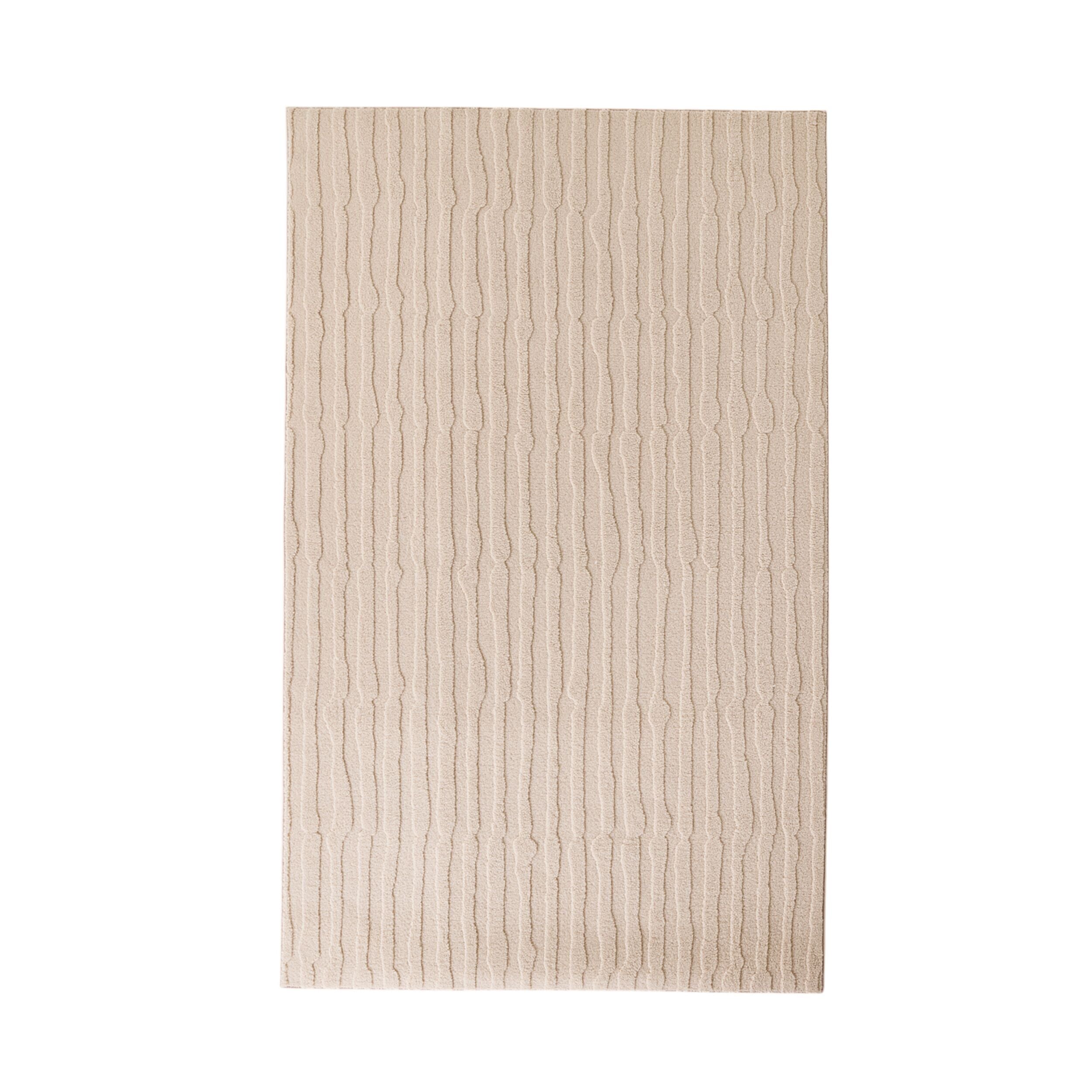 Fractured Lines Hi Lo Rug Rose Ash 150x240cm