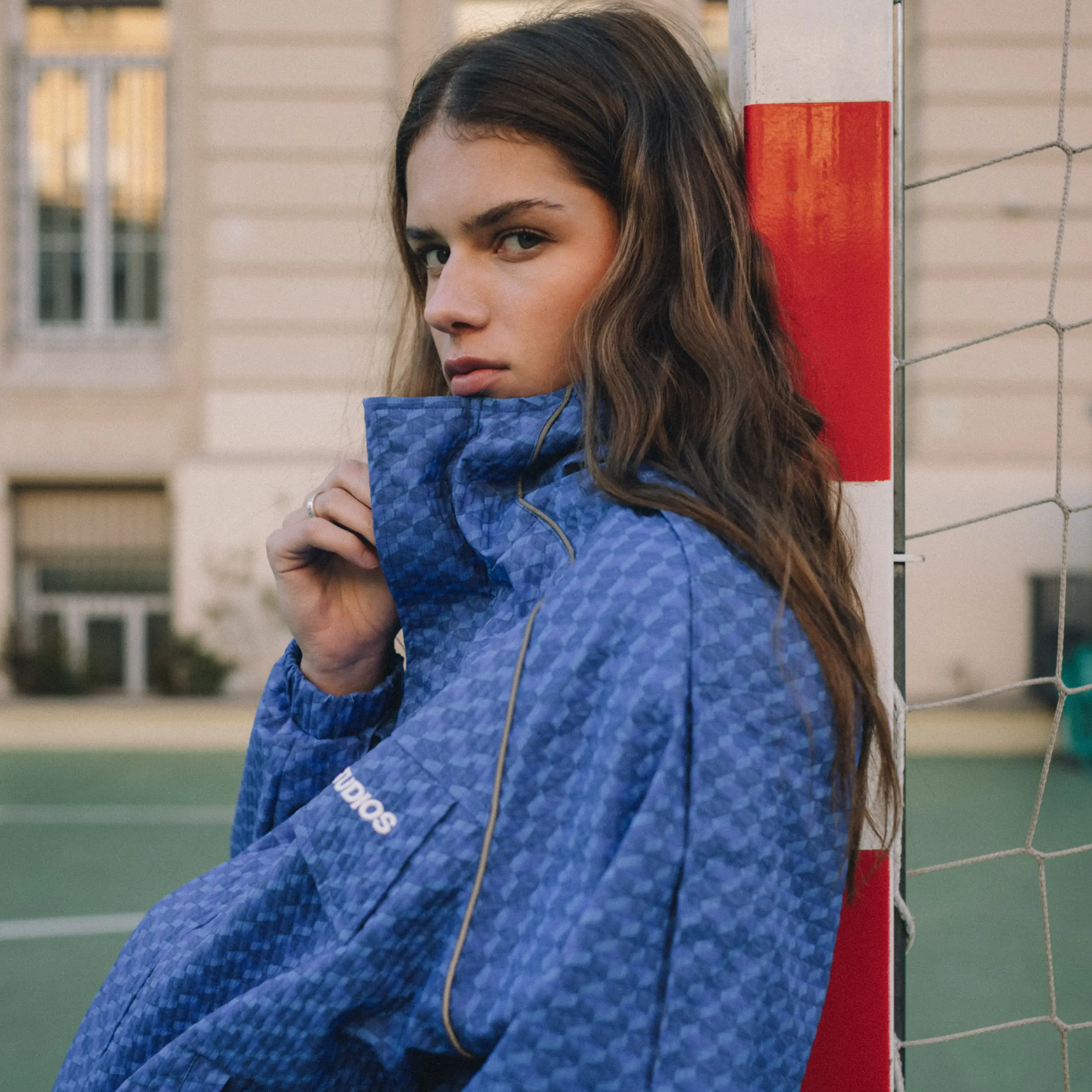 Echo Midnight Grid Windbreaker