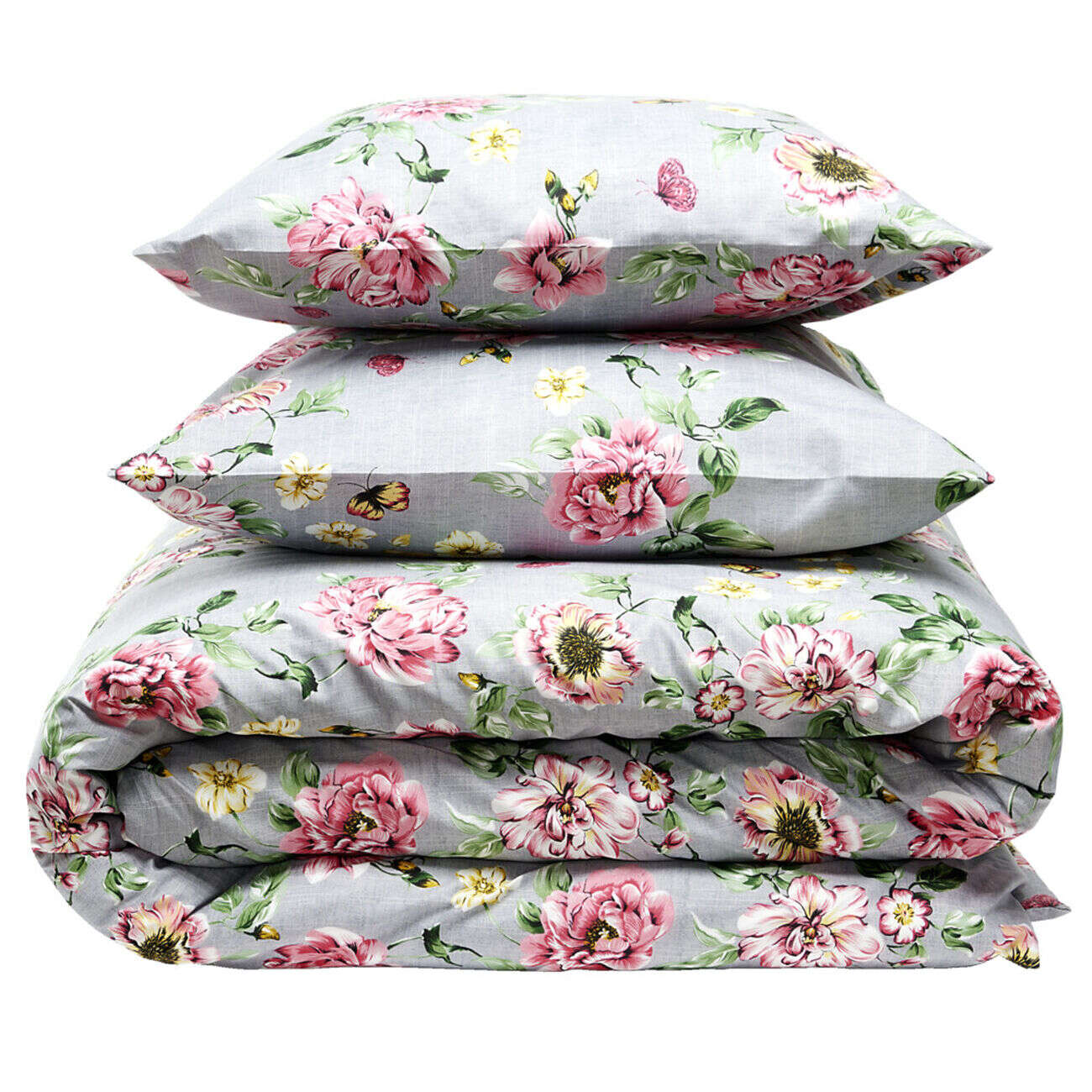 Parure de lit 2 personnes 240x220cm 3 pièces - 4 modèles