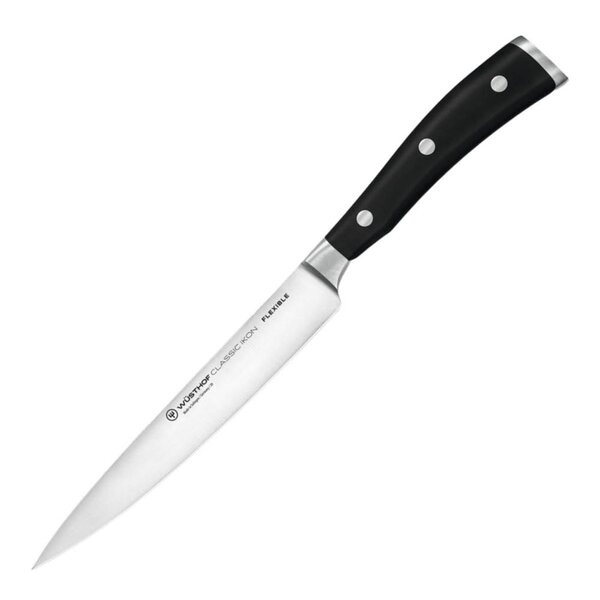 Classic Ikon filetkniv 16 cm fleksibelt blad svart