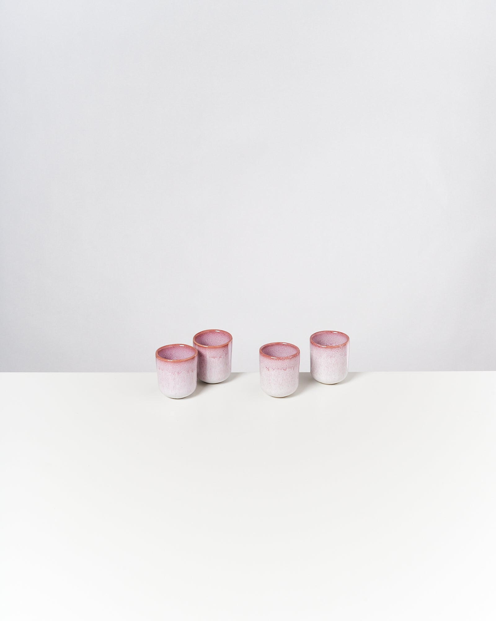 COPA ALTO - ESPRESSO CUP PINK WHITE SET OF 4