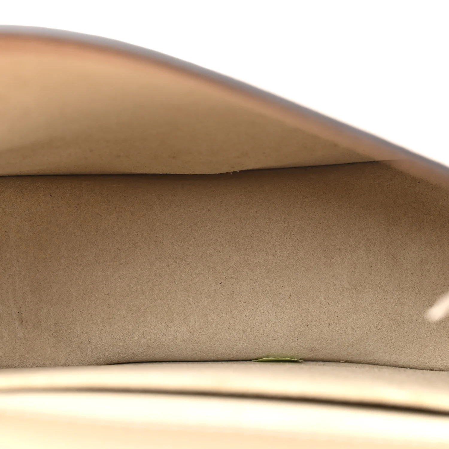 Calfskin Suede Small Nile Bracelet Bag Biscotti Beige