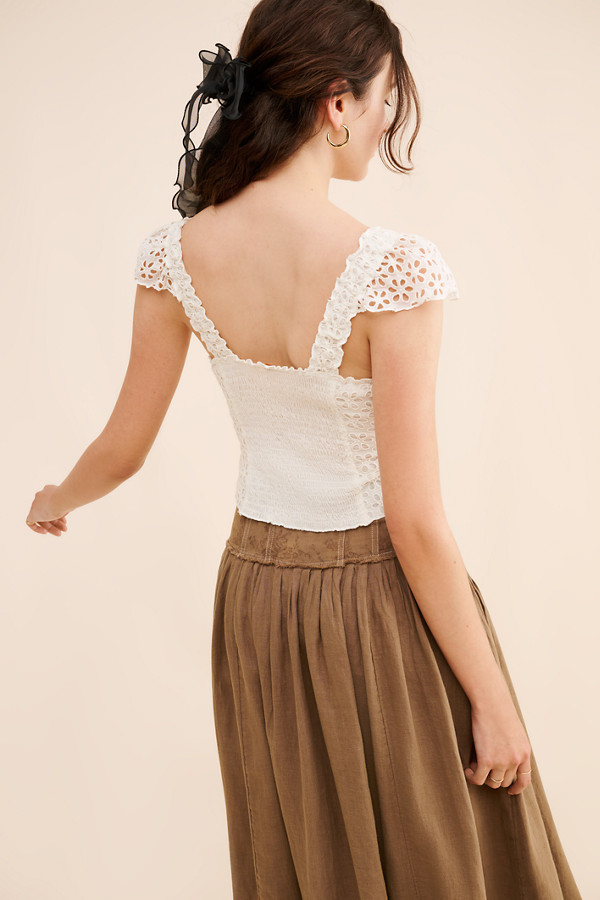 Alma Eyelet Top