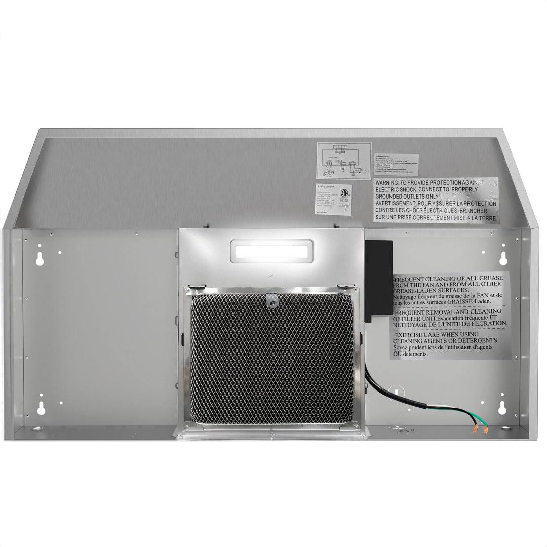 AKDY 176 Cubic Feet per Minute Convertible Under Cabinet Range Hood with Mesh Filter RH0332N