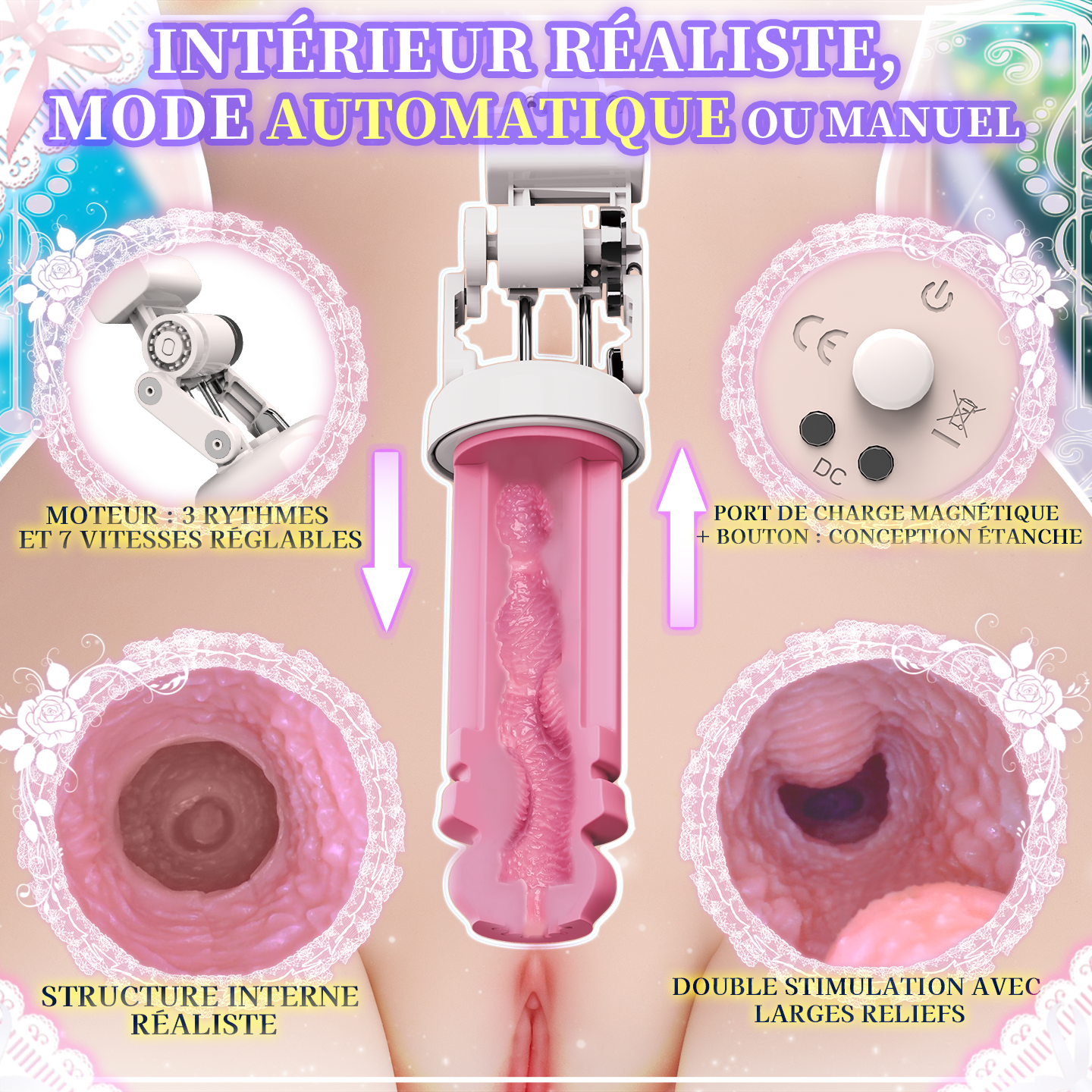 Torse réaliste 1:1 pesant 17kg pour une immersion totale.