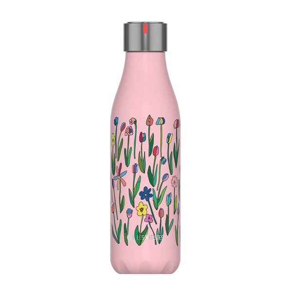 Rosa Sløyfe termoflaske 0,5L Anette Moi små blomster rosa