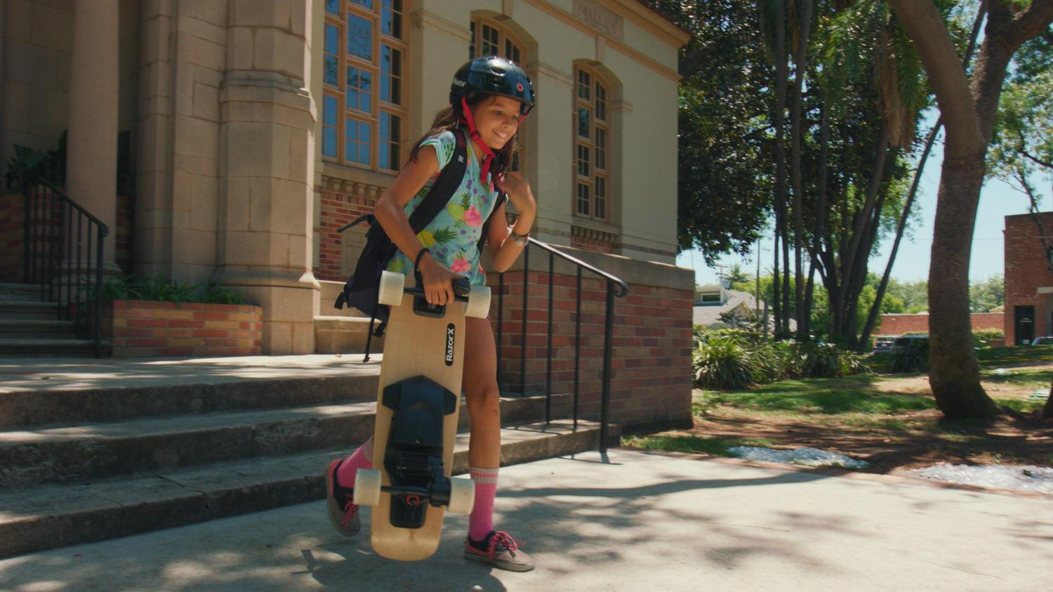X Electric Skateboard Cruiser W/ Wireless Remote- up to 10 mph. for Ages Children 9 and up. Unisex - Image 4