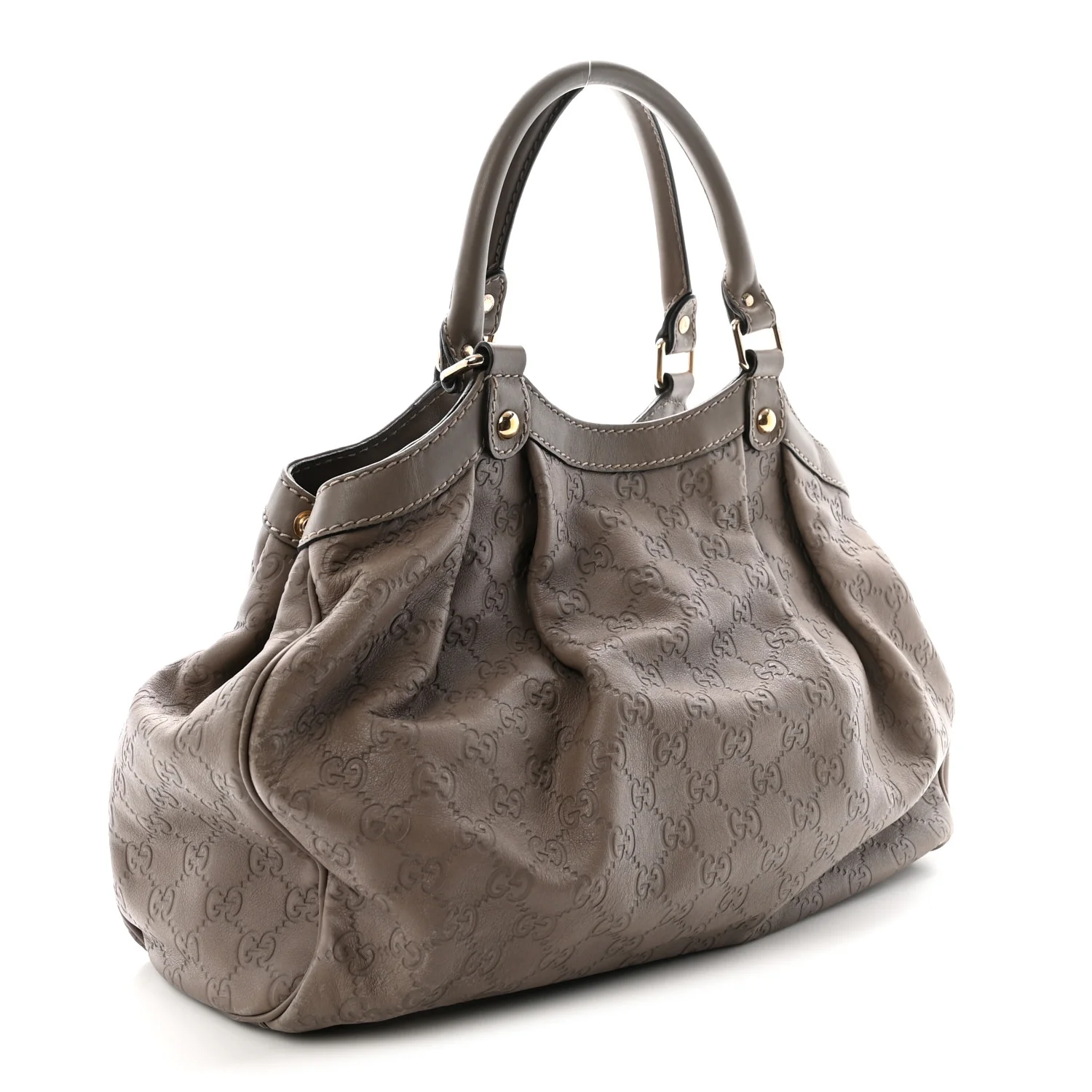 Guccissima Medium Sukey Tote Taupe