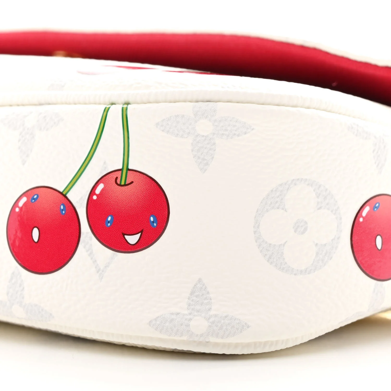 LV X TM Monogram Cerises Ivy Wallet On Chain White