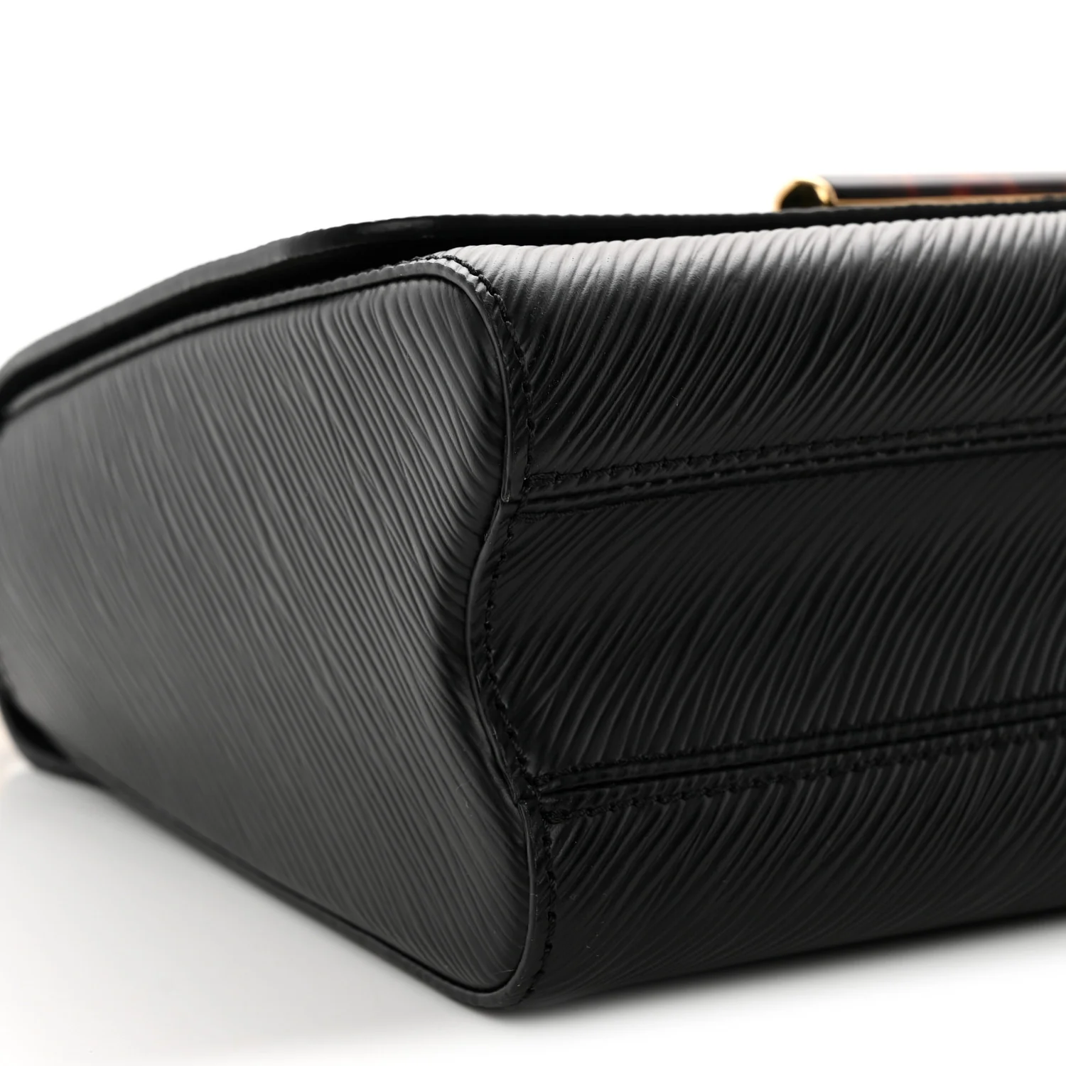 Epi Tortoiseshell Twist Shoulder Bag MM Black