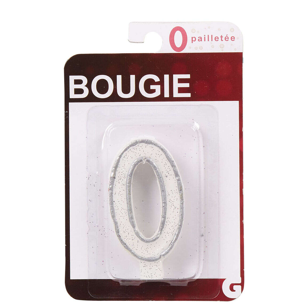 Bougie anniversaire chiffre 0