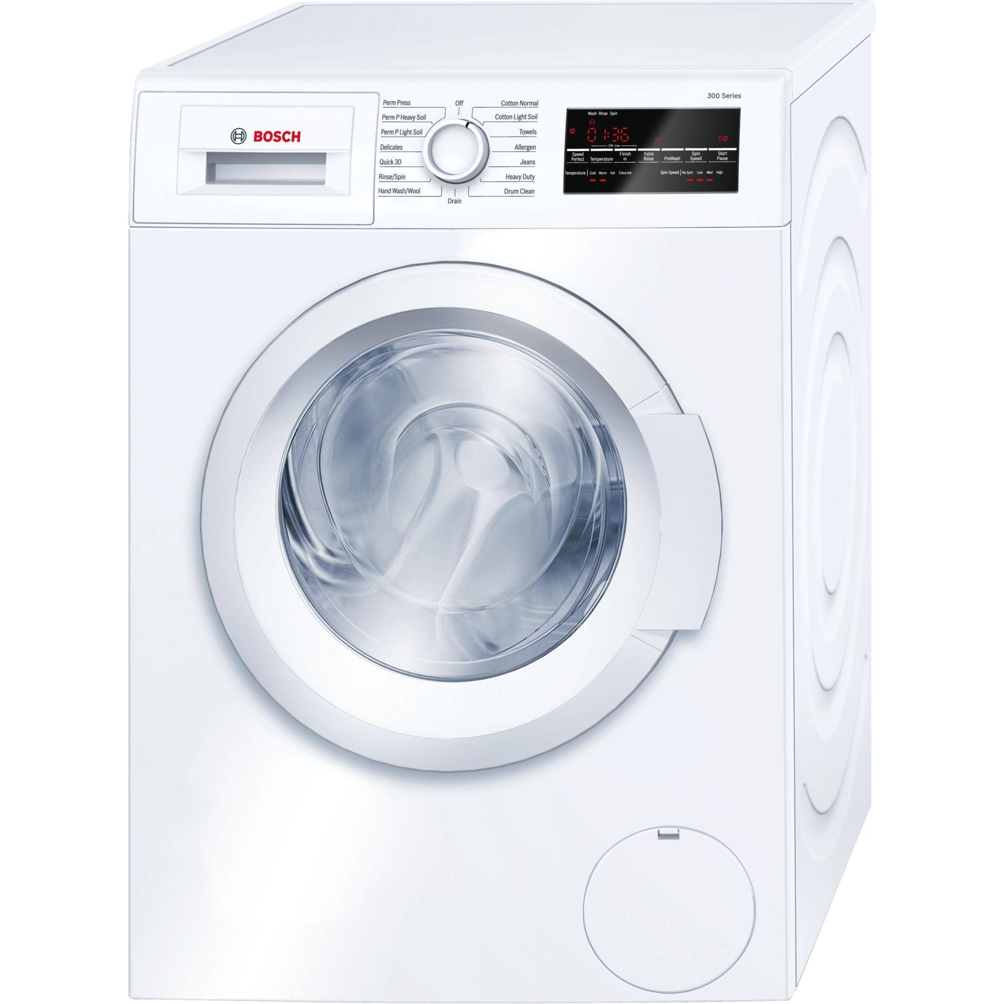 Bosch WAT28400UC 300 Series 2.2 Cu. ft. White Front Load Washer