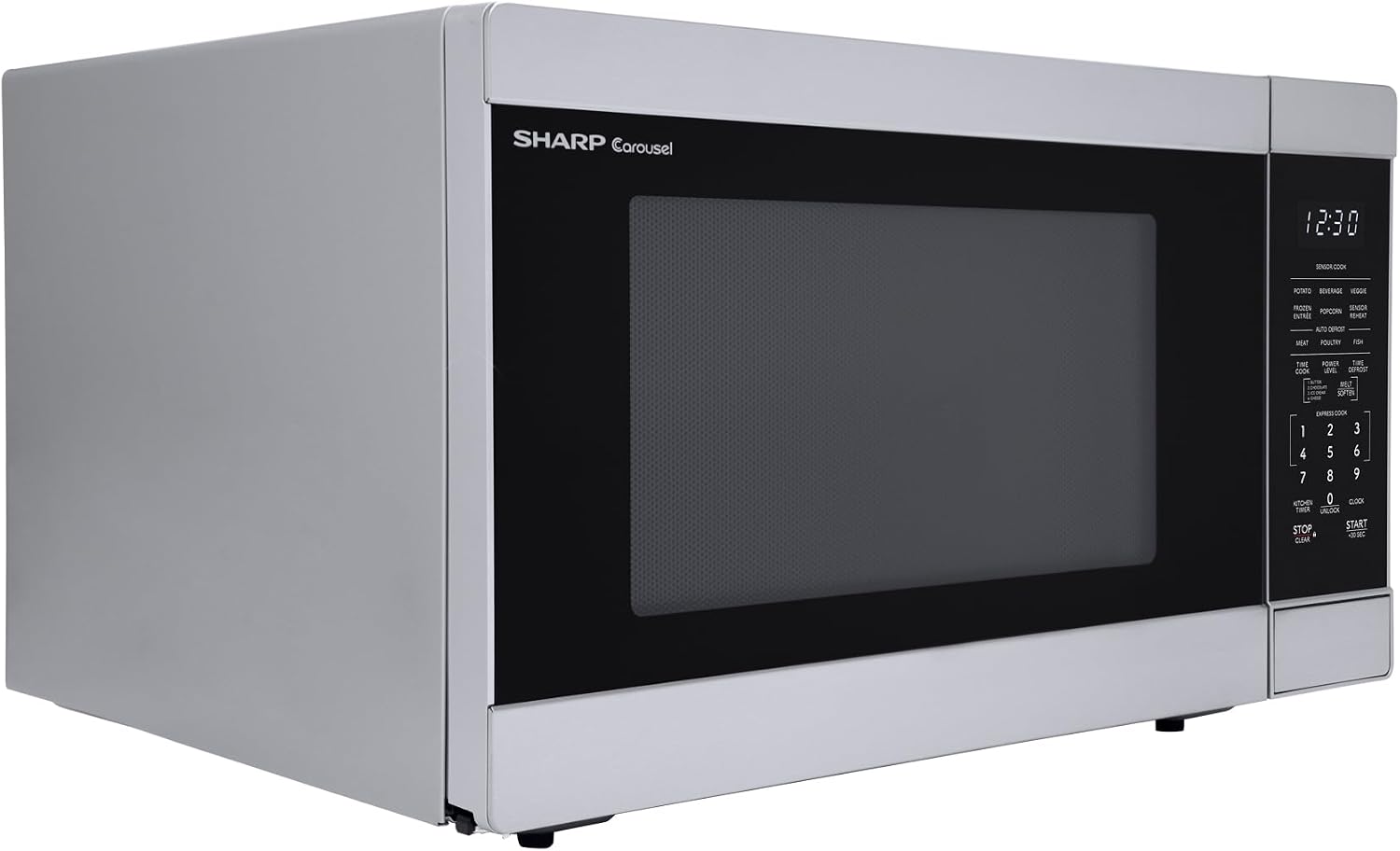 Sharp SMC1662KS 1.6 cu1100W Stainless Steel Countertop Microwave Oven
