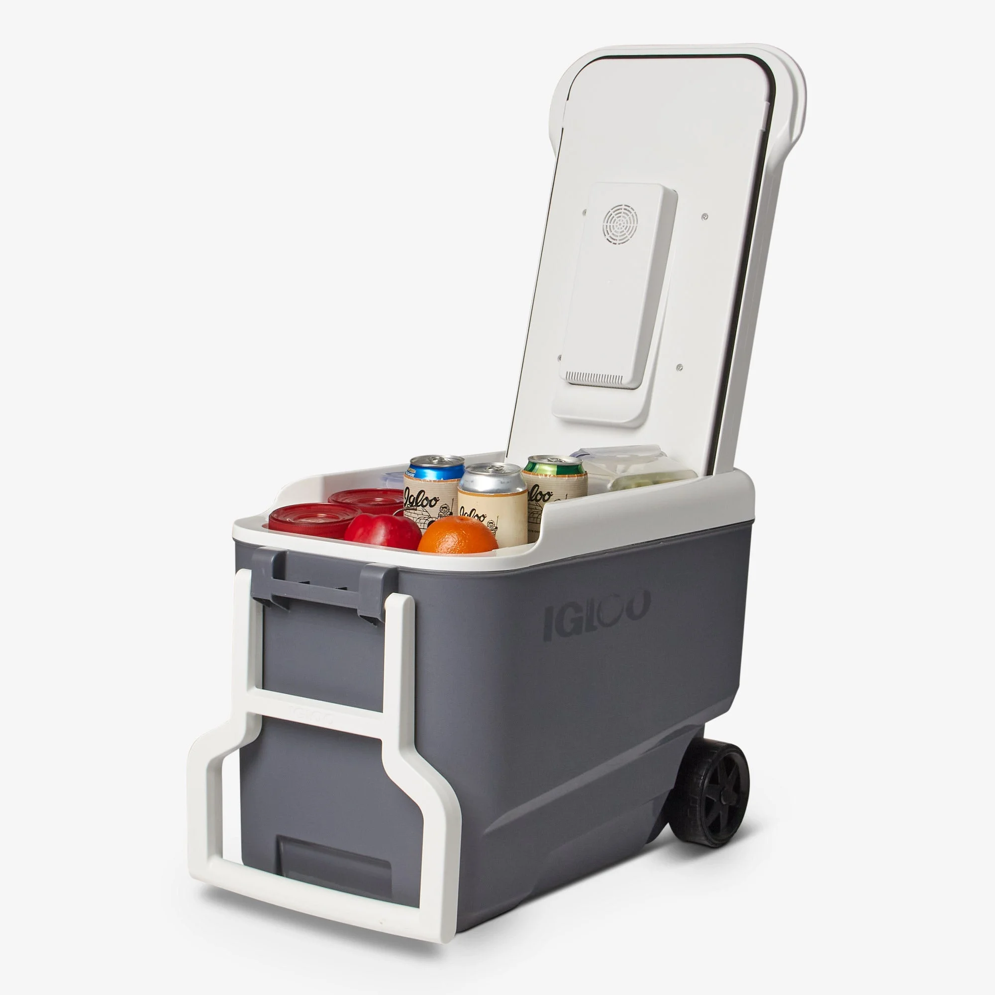 35 qt Hard Sided Electric Wheeled Thermocooler, Gray - Image 3