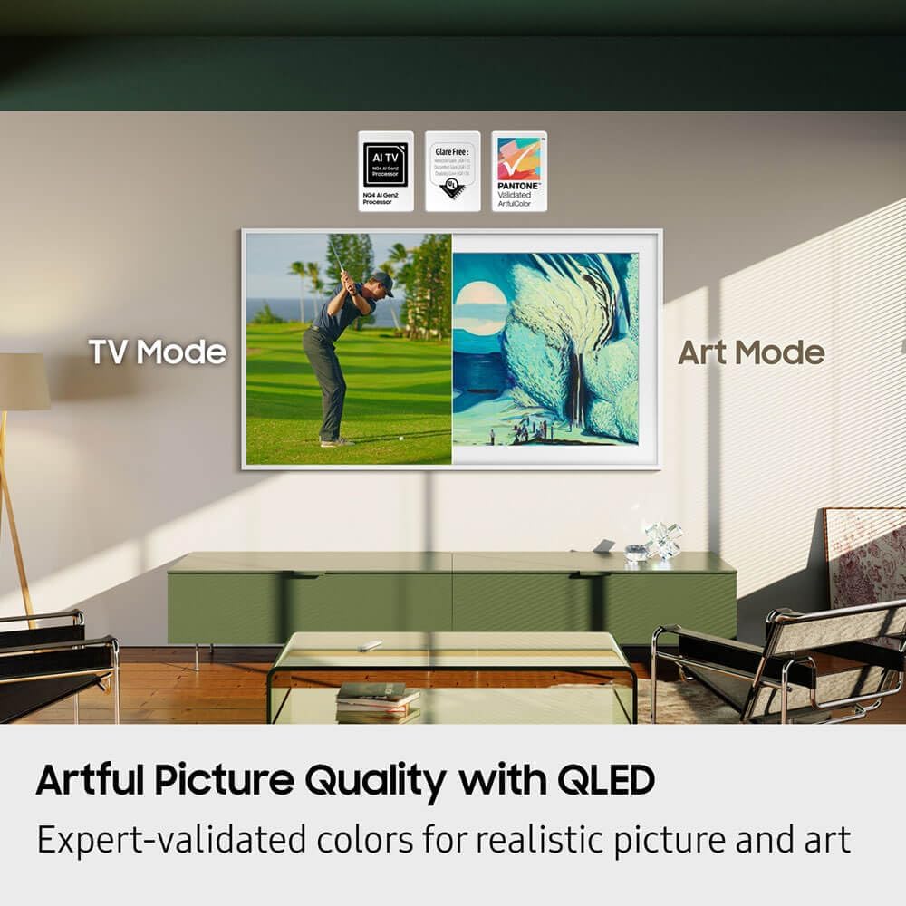 Samsung (Renewed) 55-in LS03D The Frame Lifestyle Smart TV - QN55LS03DAFXZA (2024)