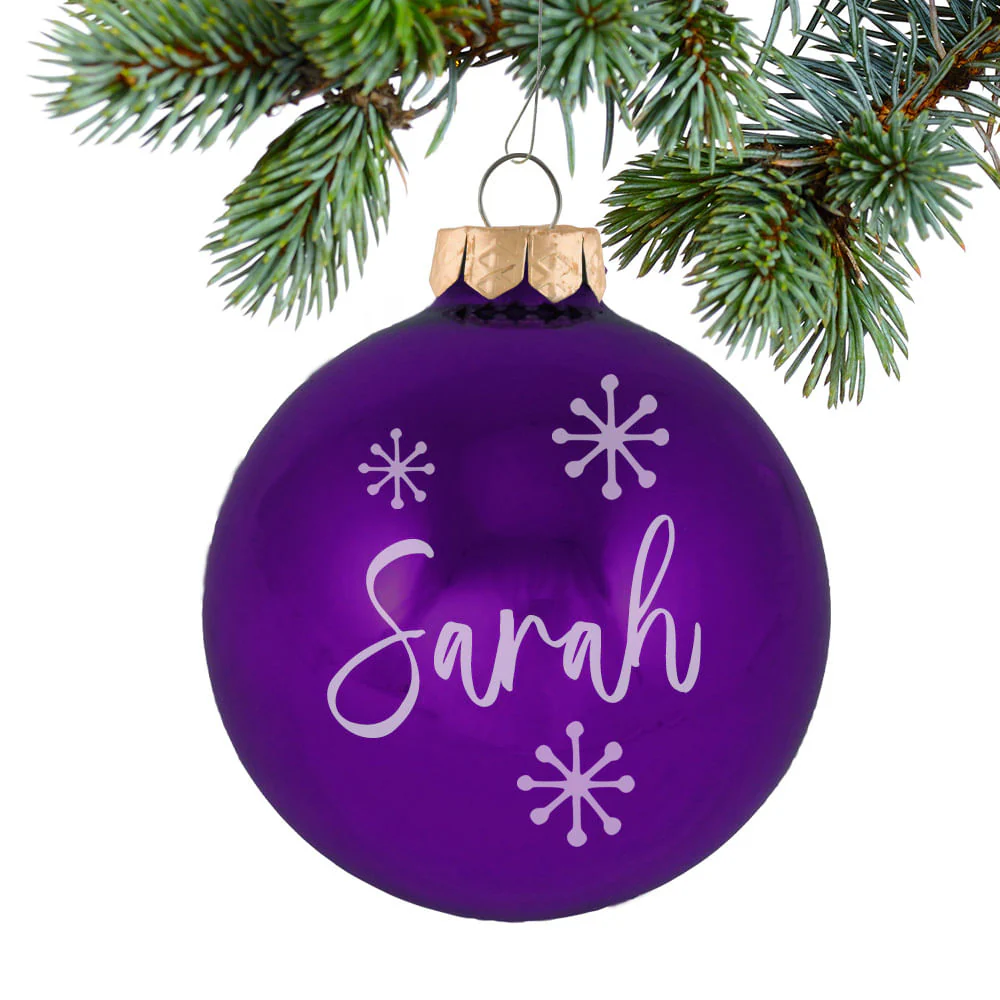 Birthstone Glass Ball Personalized Ornament