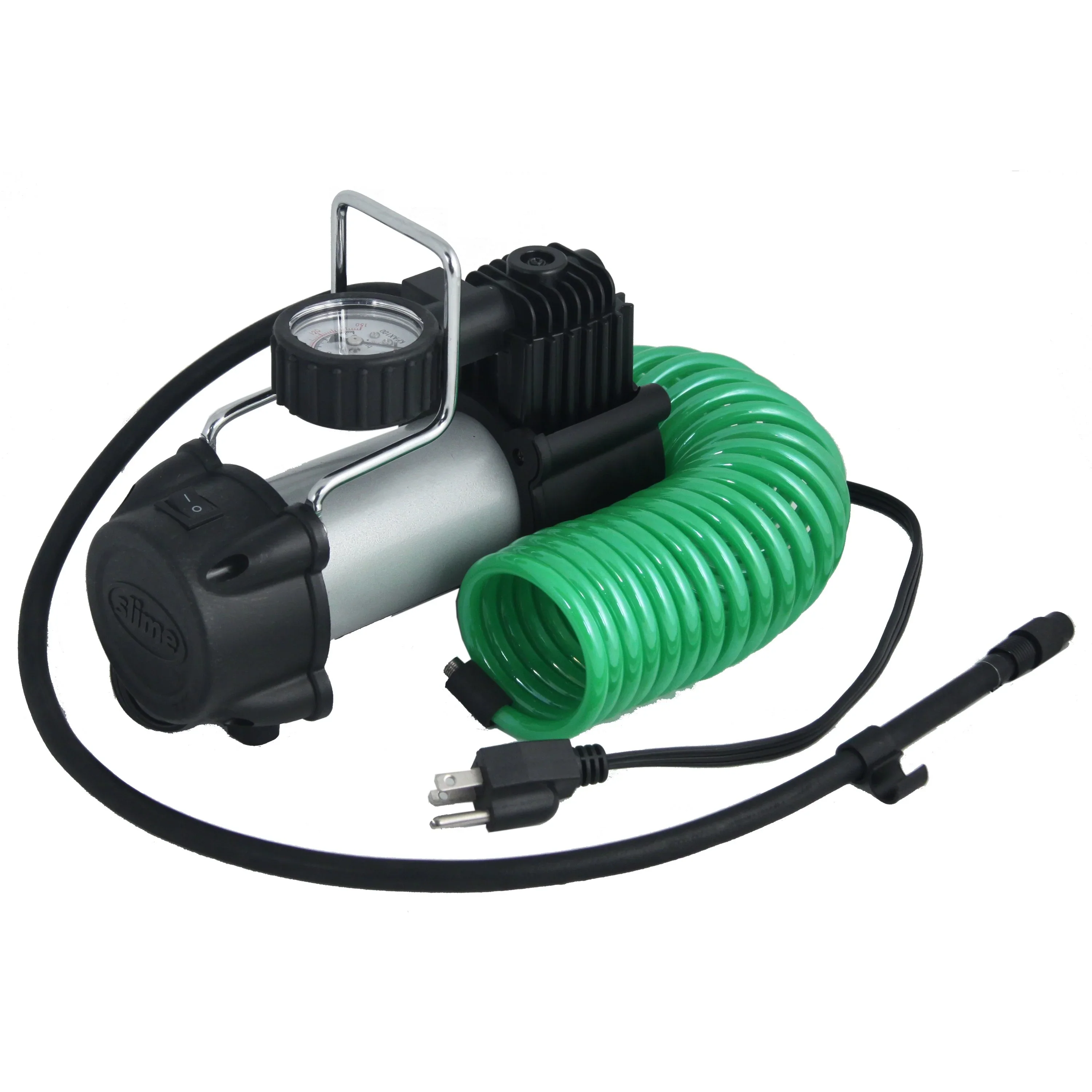 Slime 120V Garage Inflator Tire Compressor With Accessories Kit - 40045