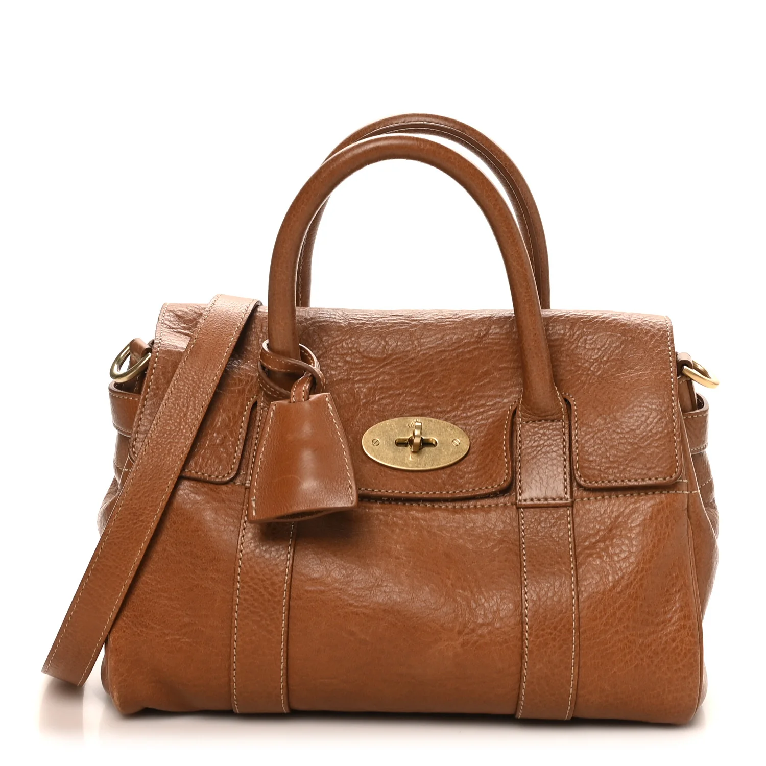 Natural Leather Small Bayswater Oak