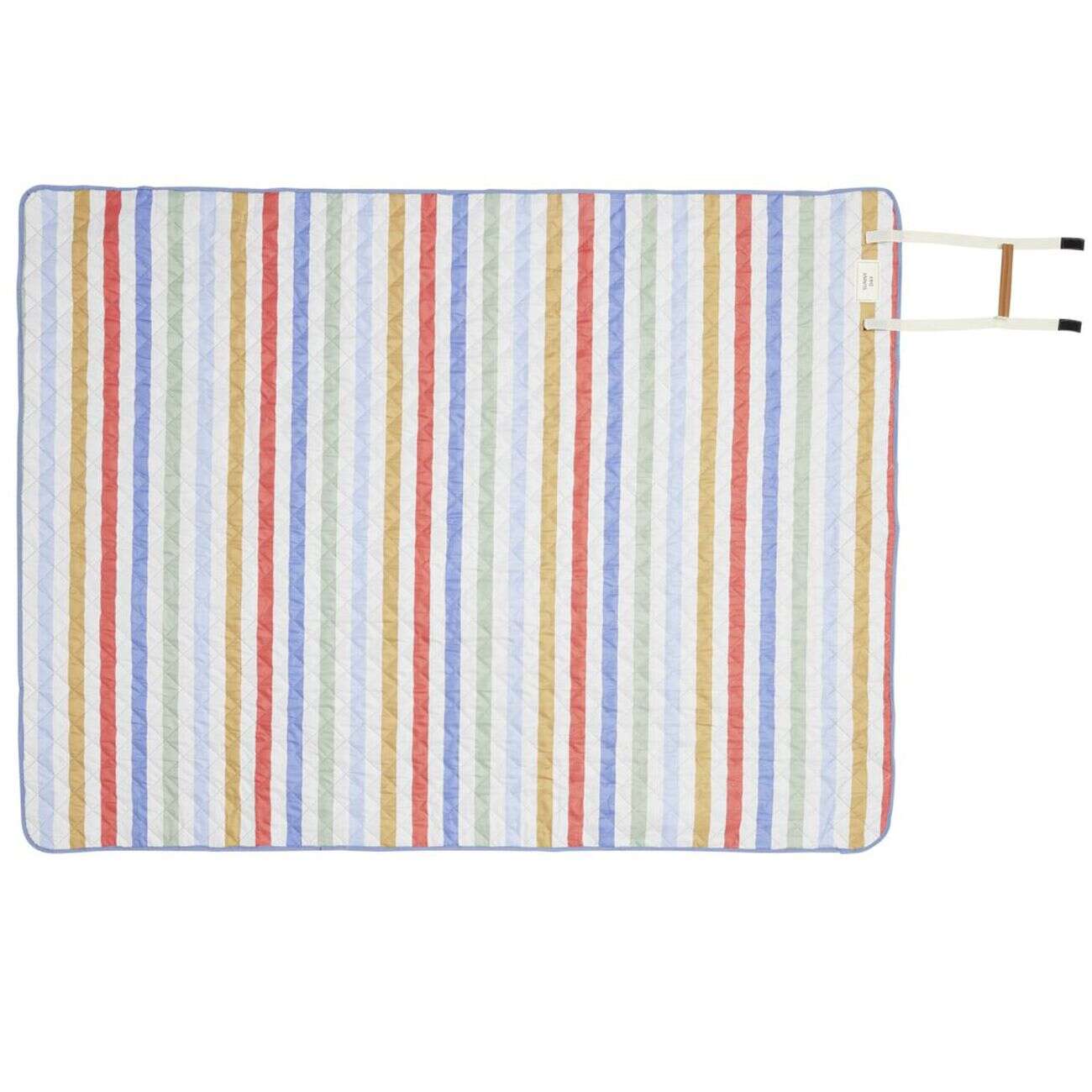Tapis pique-nique bayadère rayures multicolores 130x170cm