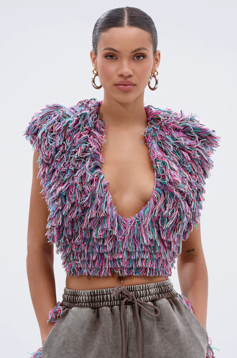 THE ONE FRINGE BLOUSE - Akira Store