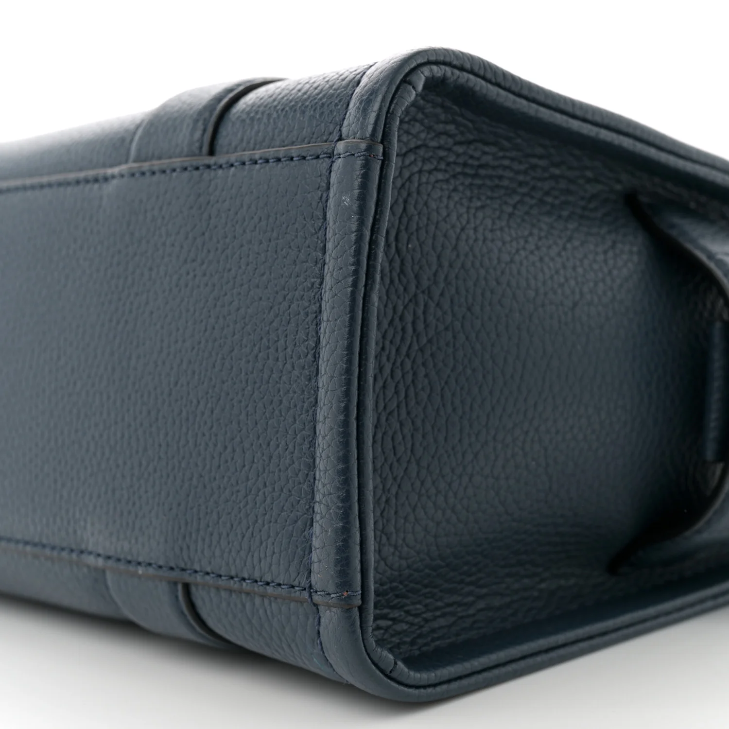 Grained Calfskin Small The Tote Bag Blue Sea