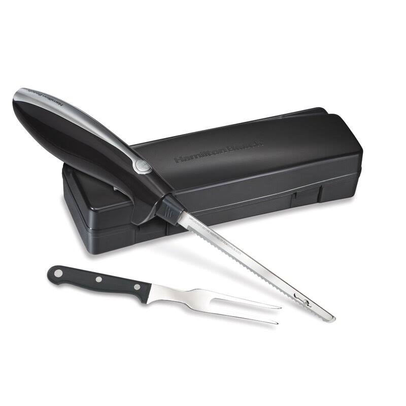 Hamilton Beach Electric Knife Carving Set, Black