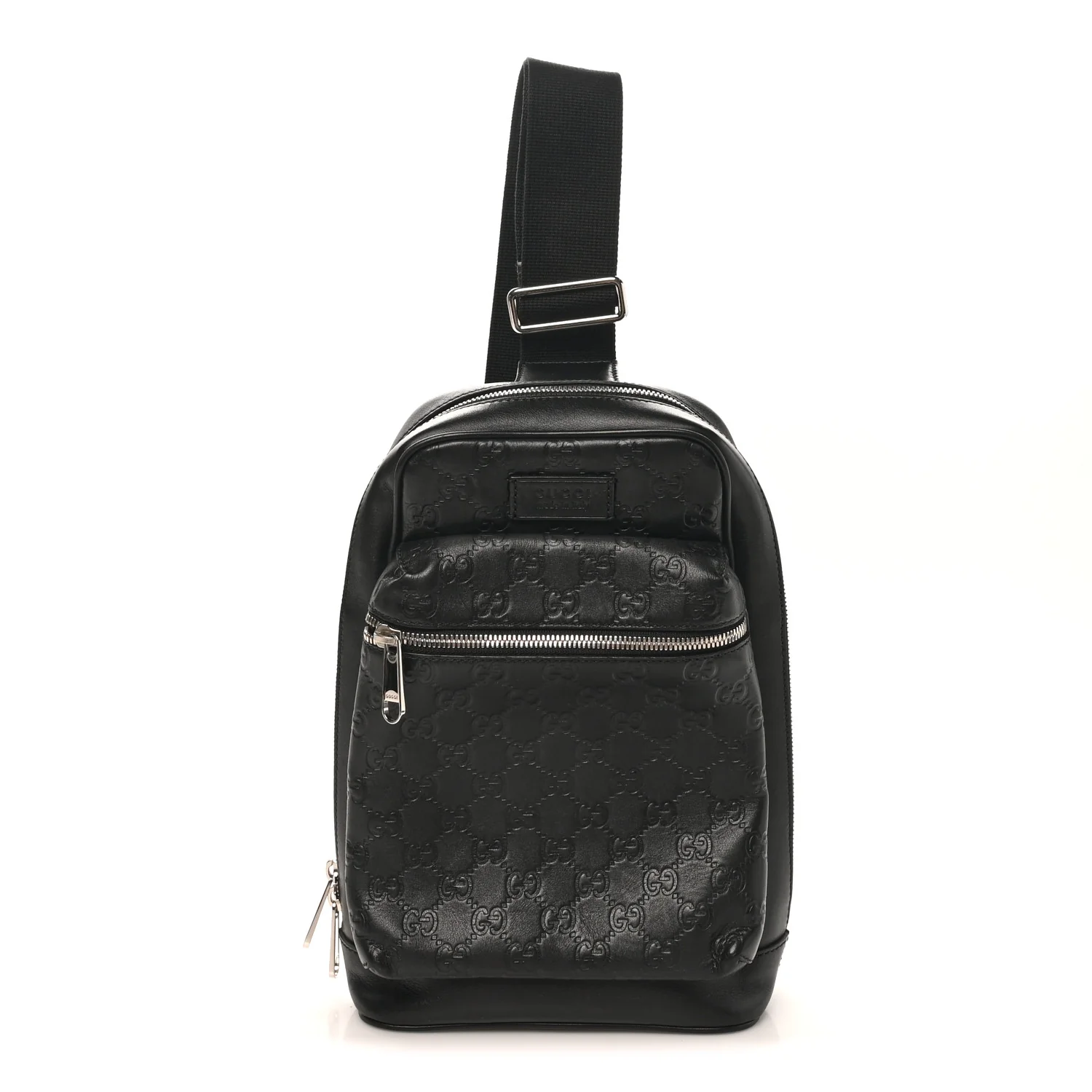 Guccissima Sling Backpack Black