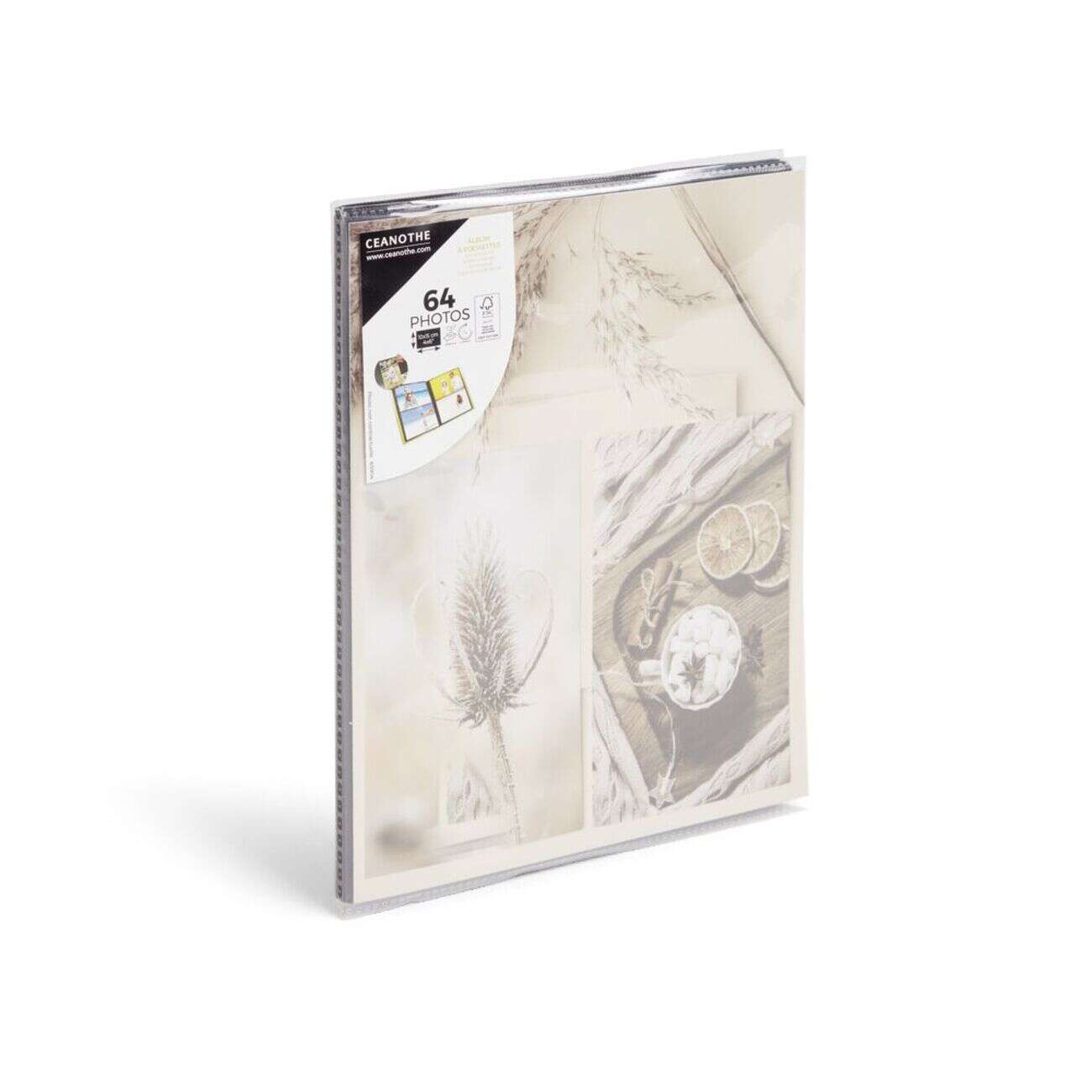 Album photo motif coton 64 vues 10x15cm