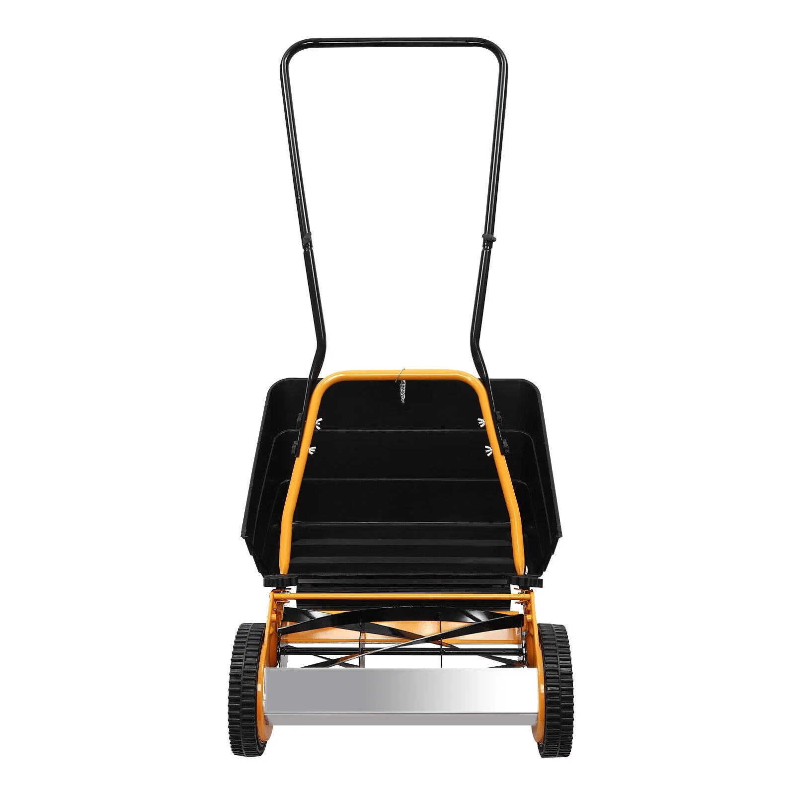 Modern 16" Lawnmower, Manual Wheeled Lawn Mower, Hand Push Lawn Mower 2-in-1 Function With 2 Wheels For Villas, Homes, Backyards - Image 8