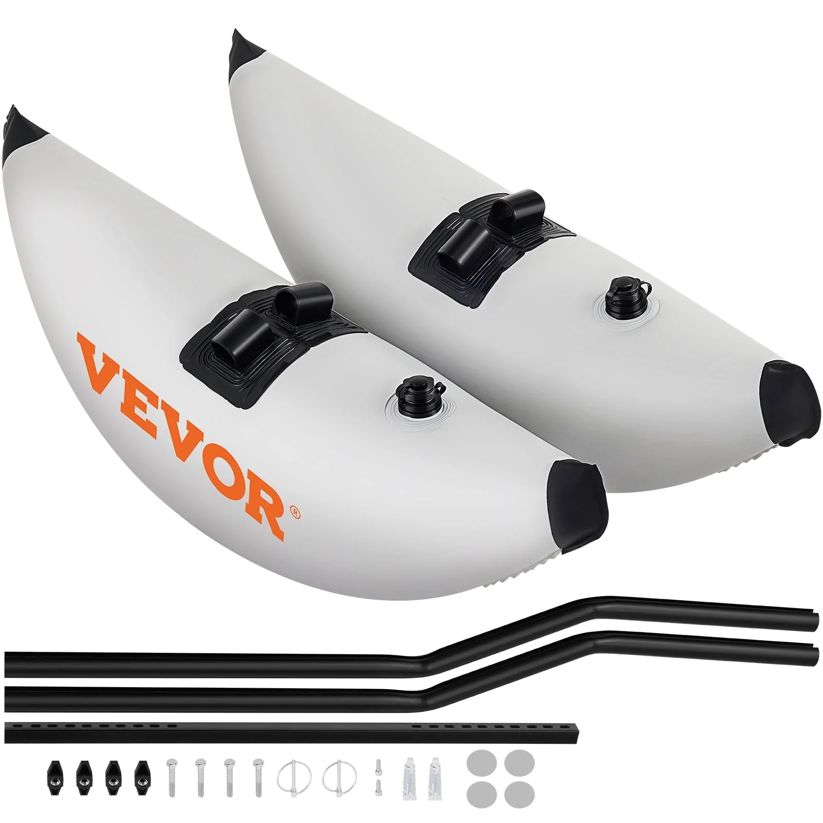 VEVOR Kayak Outrigger Stabilizer, 2 Pcs, PVC Inflatable Outrigger Float with Sidekick Arms Rod, Standing Float Stabilizer System Kit for Kayaks, Canoes, Fishing Boats