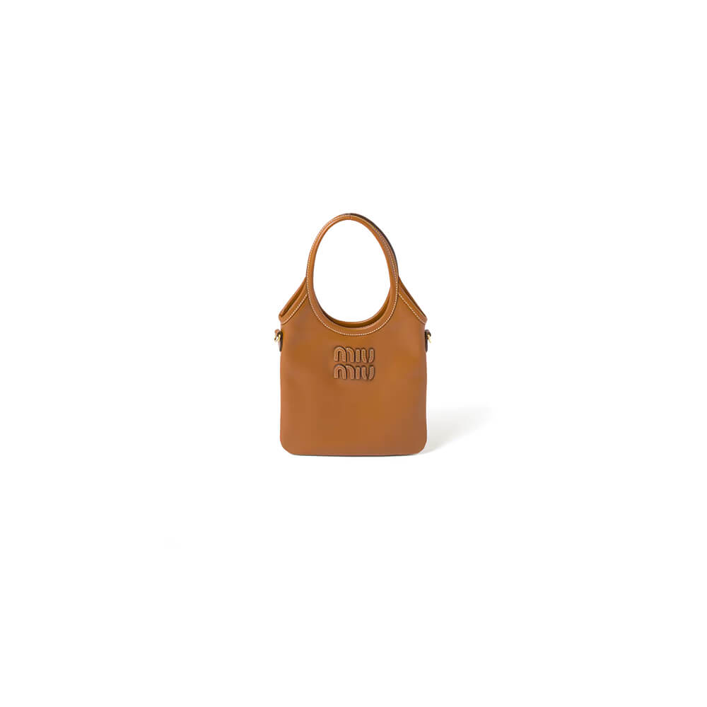 MIUMIU MINI IVY leather handbag(HIGH-END GRADE)