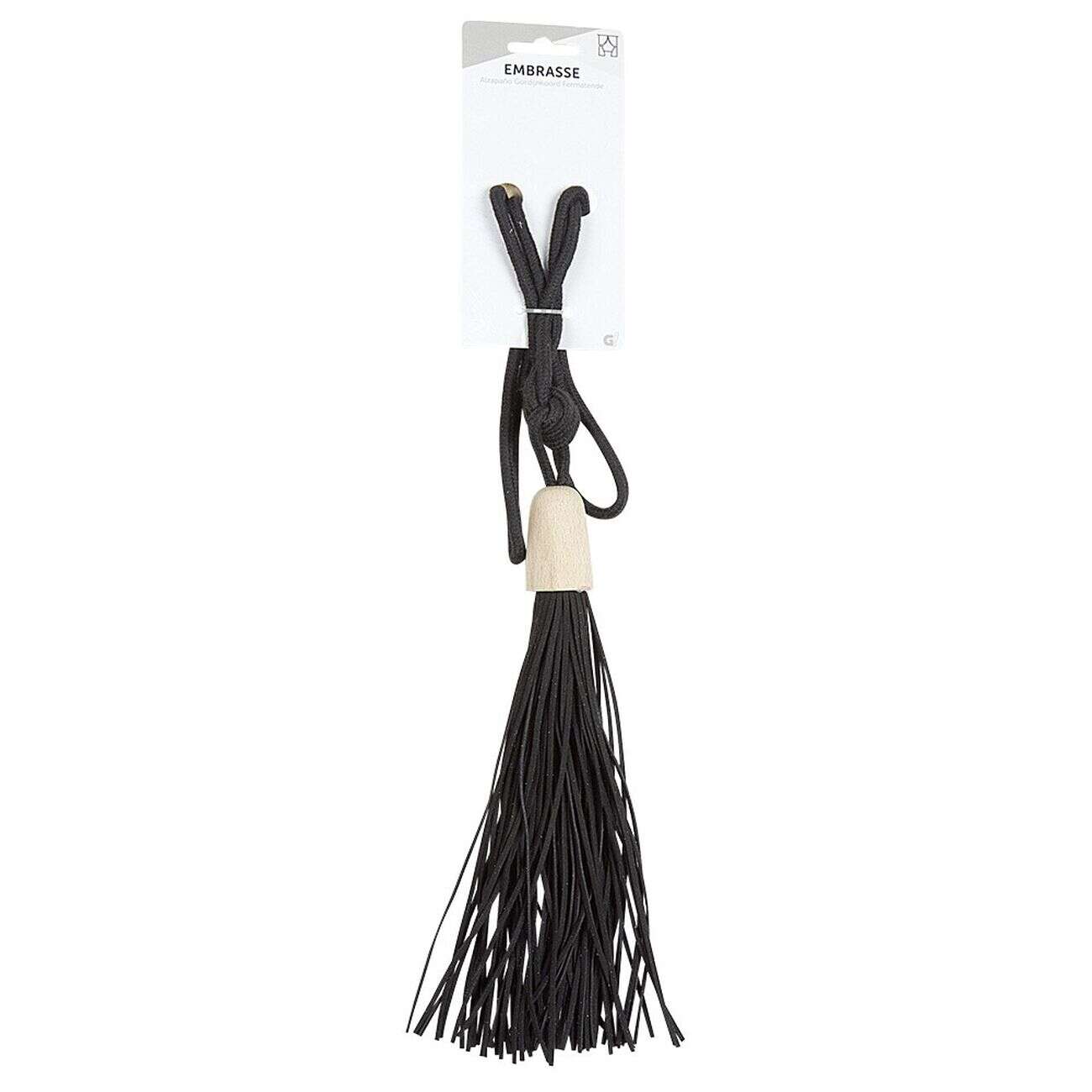 Embrasse coton bois et lien cuir