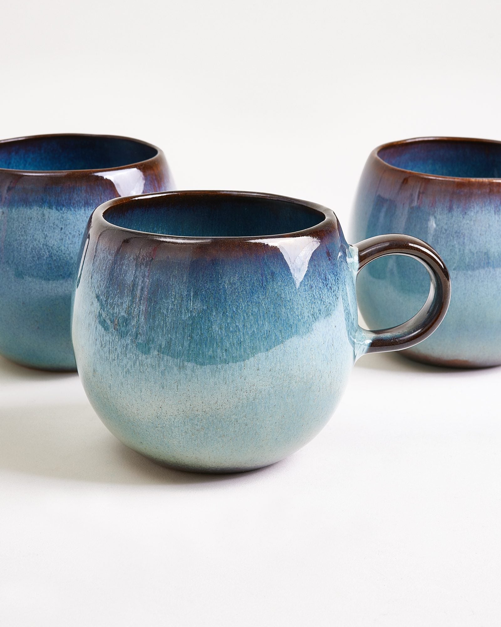 MADEIRA - LARGE MUG GREEN-BLUE SET OF 6