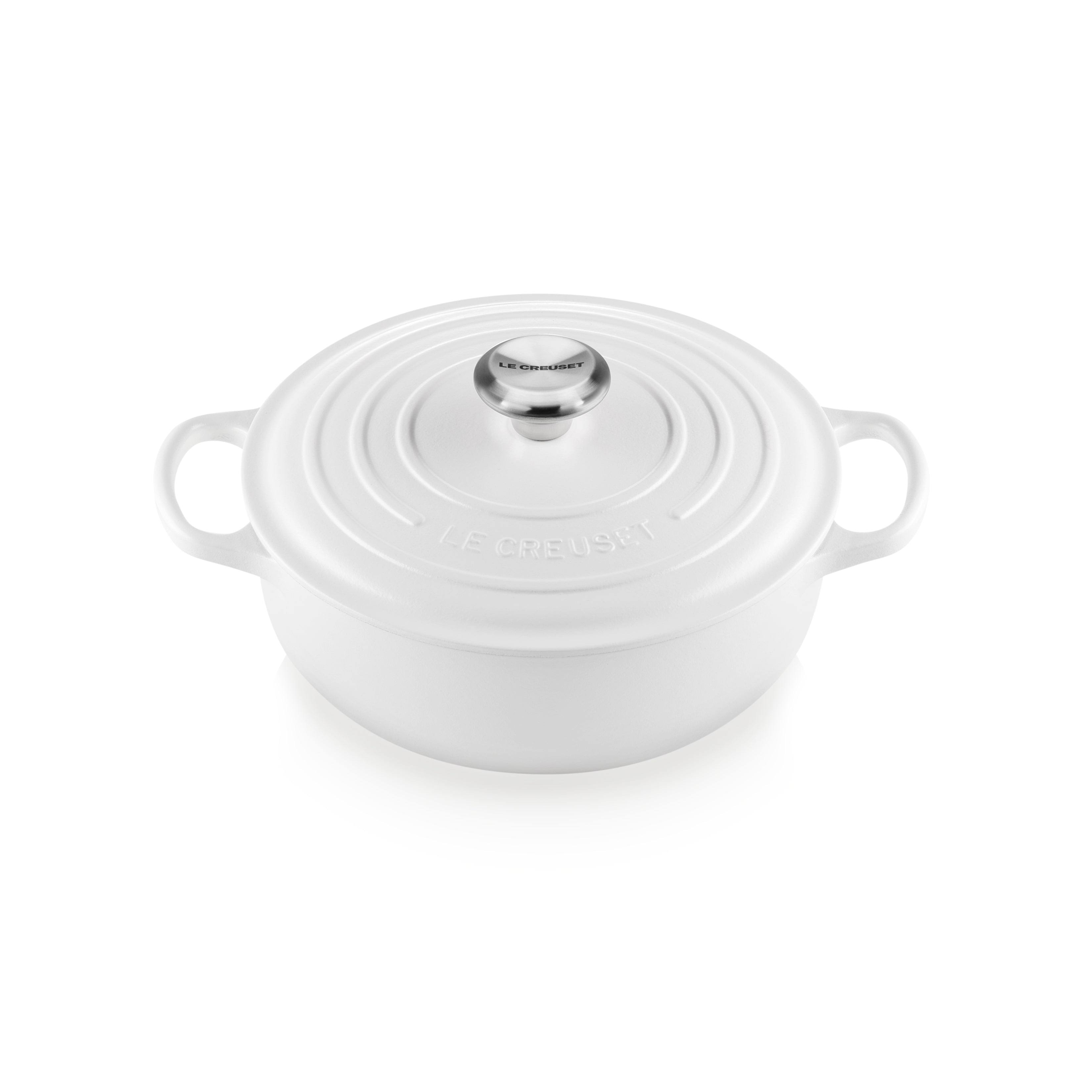 Le Creuset 3.5 Qt. Signature Sauteuse - White