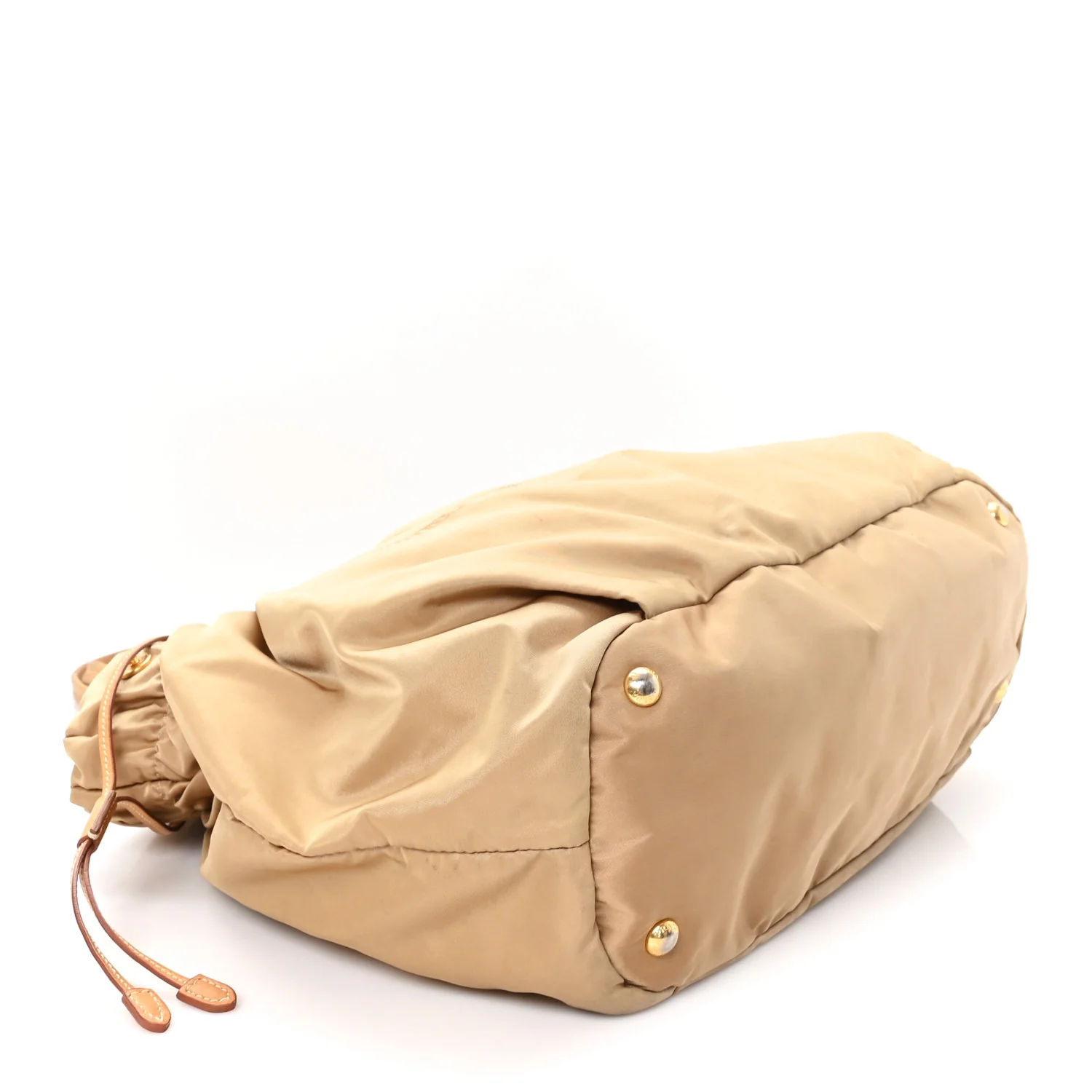 Nylon Jacquard Logo Drawstring Tote Sesamo