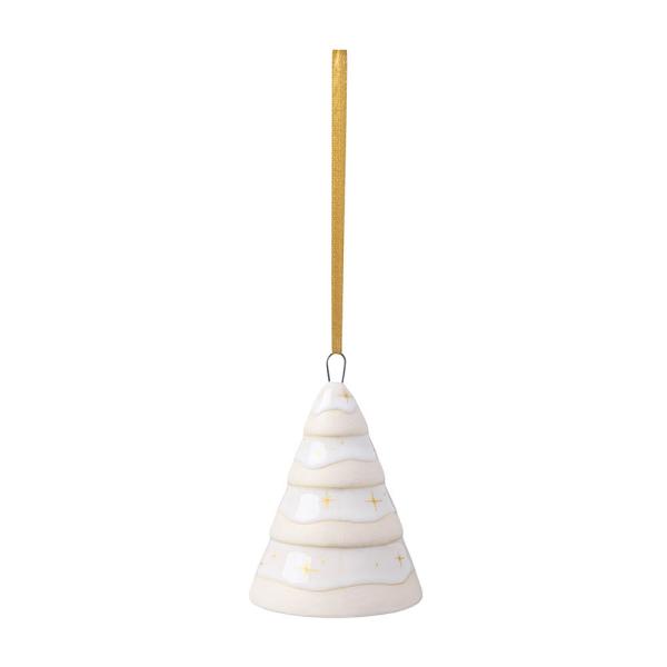 Winter Glow ornament tre 6x8 cm