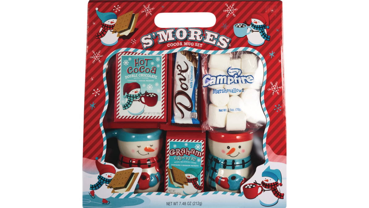 Dove Chocolate S'mores 2 Mug Boxed Christmas Gift Set, 8.94oz