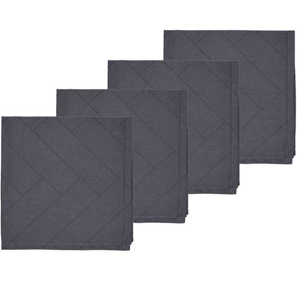 Tiles damask tøyserviett 4 stk ash
