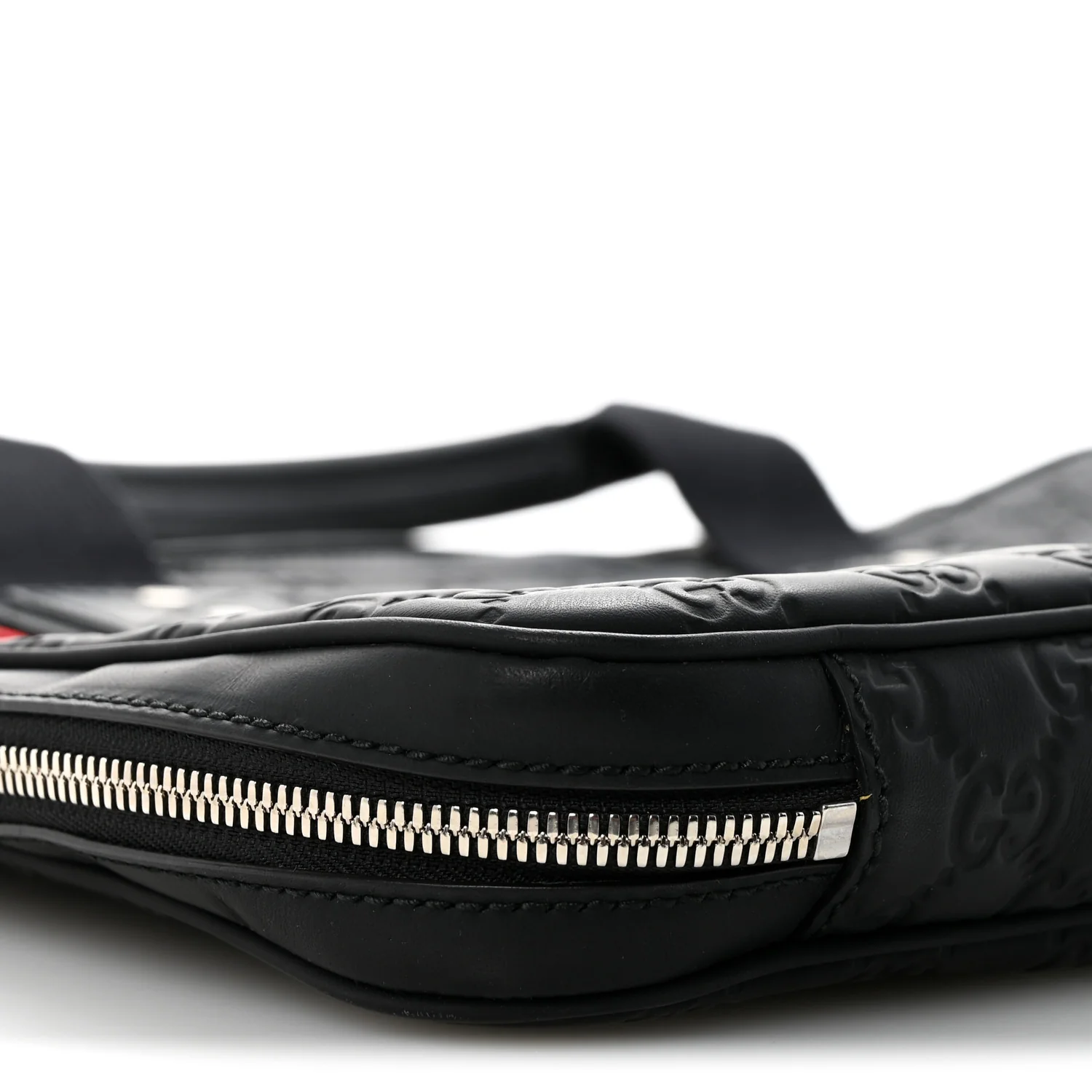 Rubber Guccissima Laptop Briefcase Black