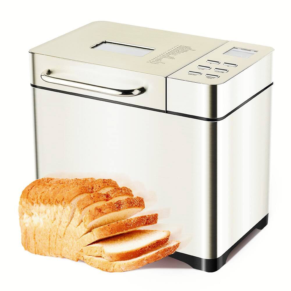KBS MBF-013 17-In-1 Bread Maker Machine Fully Automatic with 2lb Capacity 3 Loaf Sizes