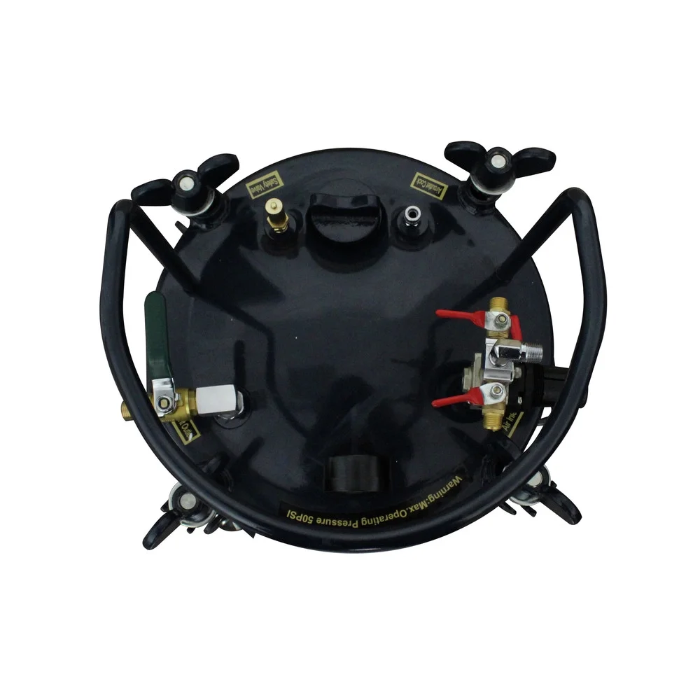 CAT-365C 5 Gallon 80 PSI Oil-Free Vertical Dolly Pressure Pot - Image 4
