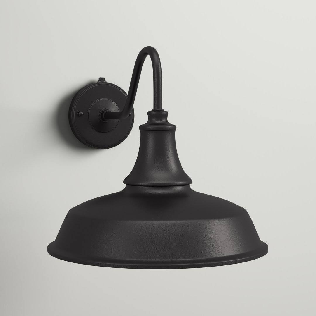 Gunnora Outdoor Barn Light with Dusk to Dawn Andover Mills Size: 9